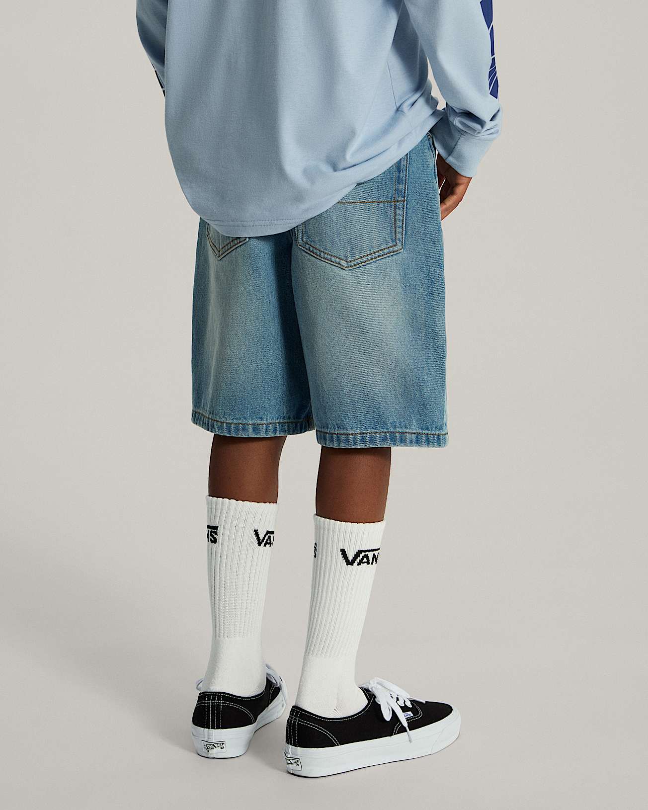 Short en jean baggy Check5 Enfant 814 ans VANS Bleu ALT3