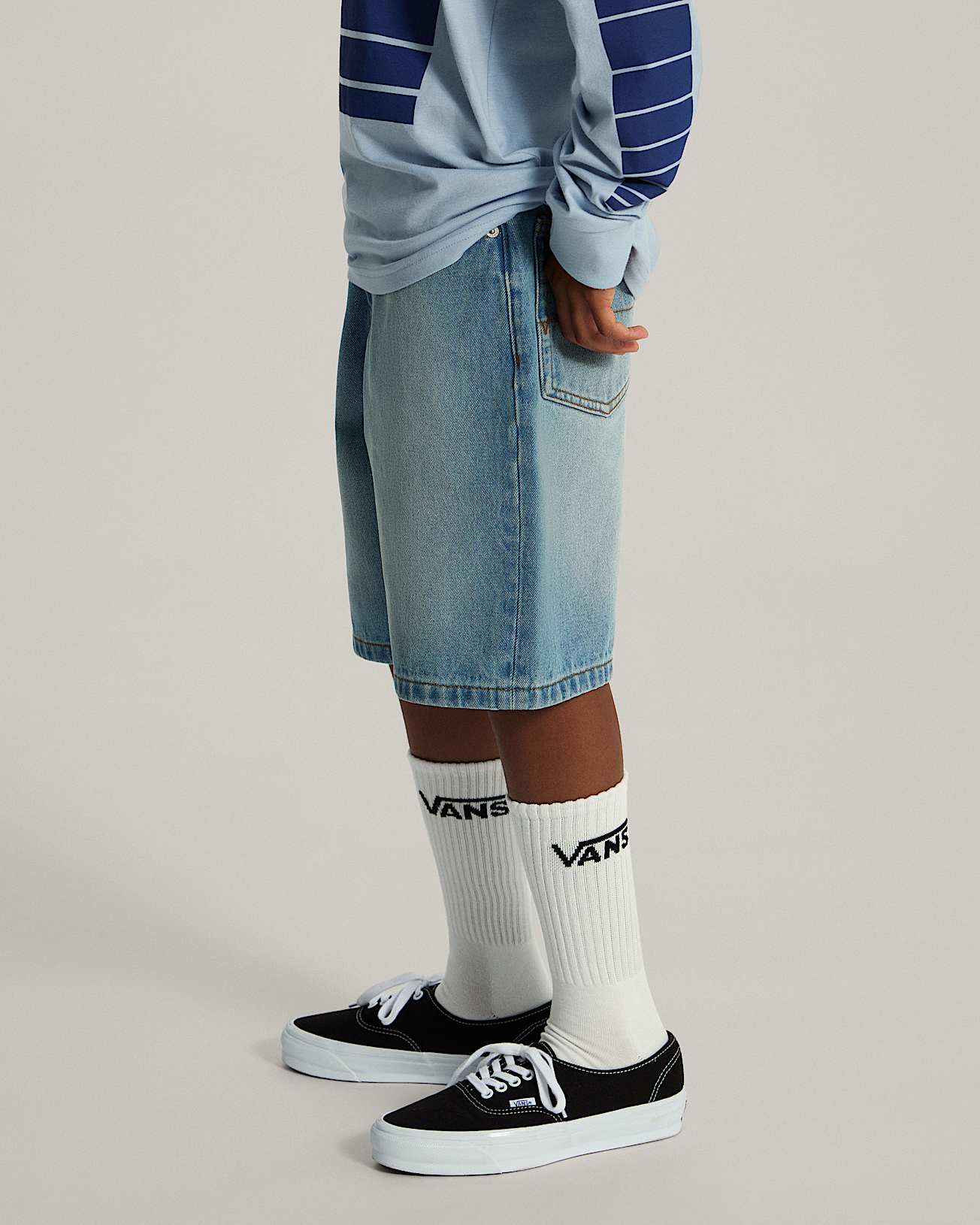 Short en jean baggy Check5 Enfant 814 ans VANS Bleu ALT4