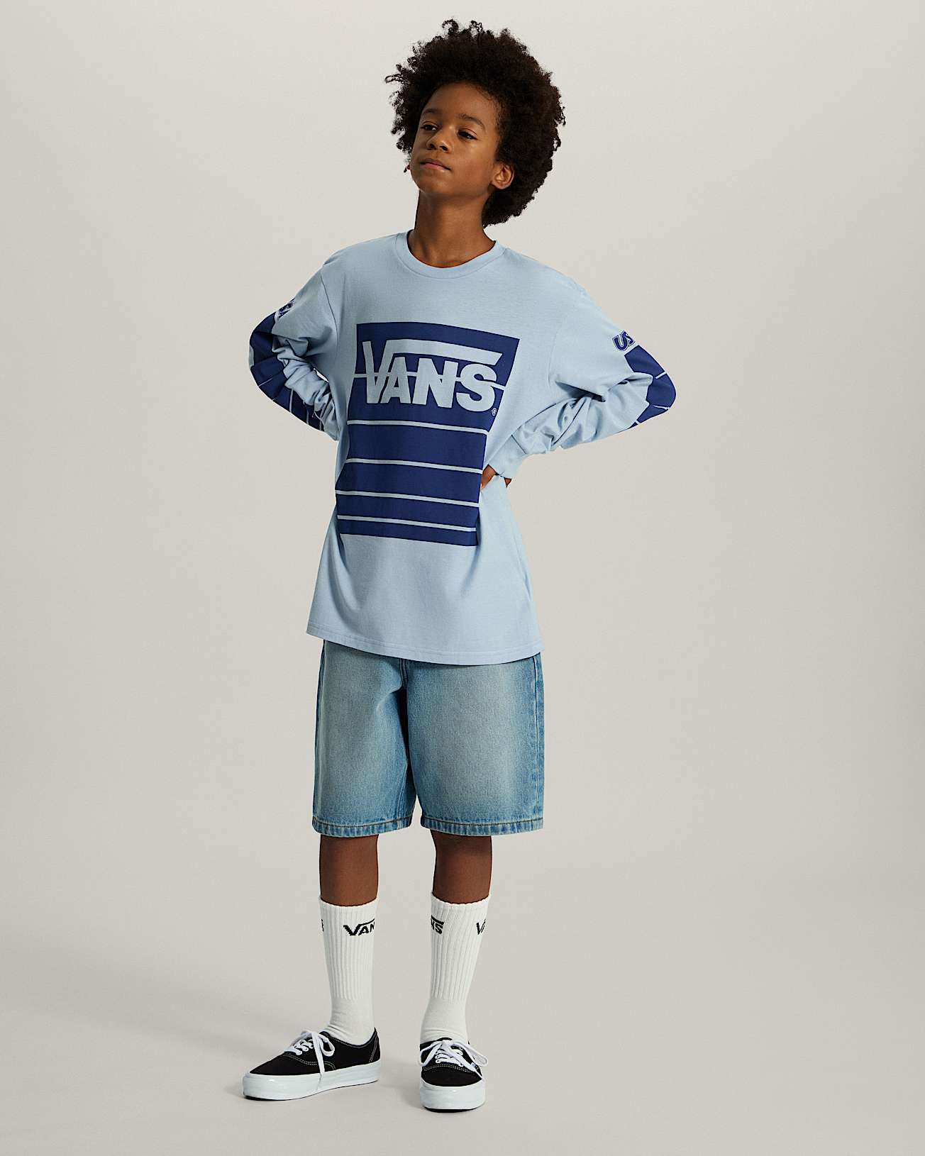 Short en jean baggy Check5 Enfant 814 ans VANS Bleu ALT5