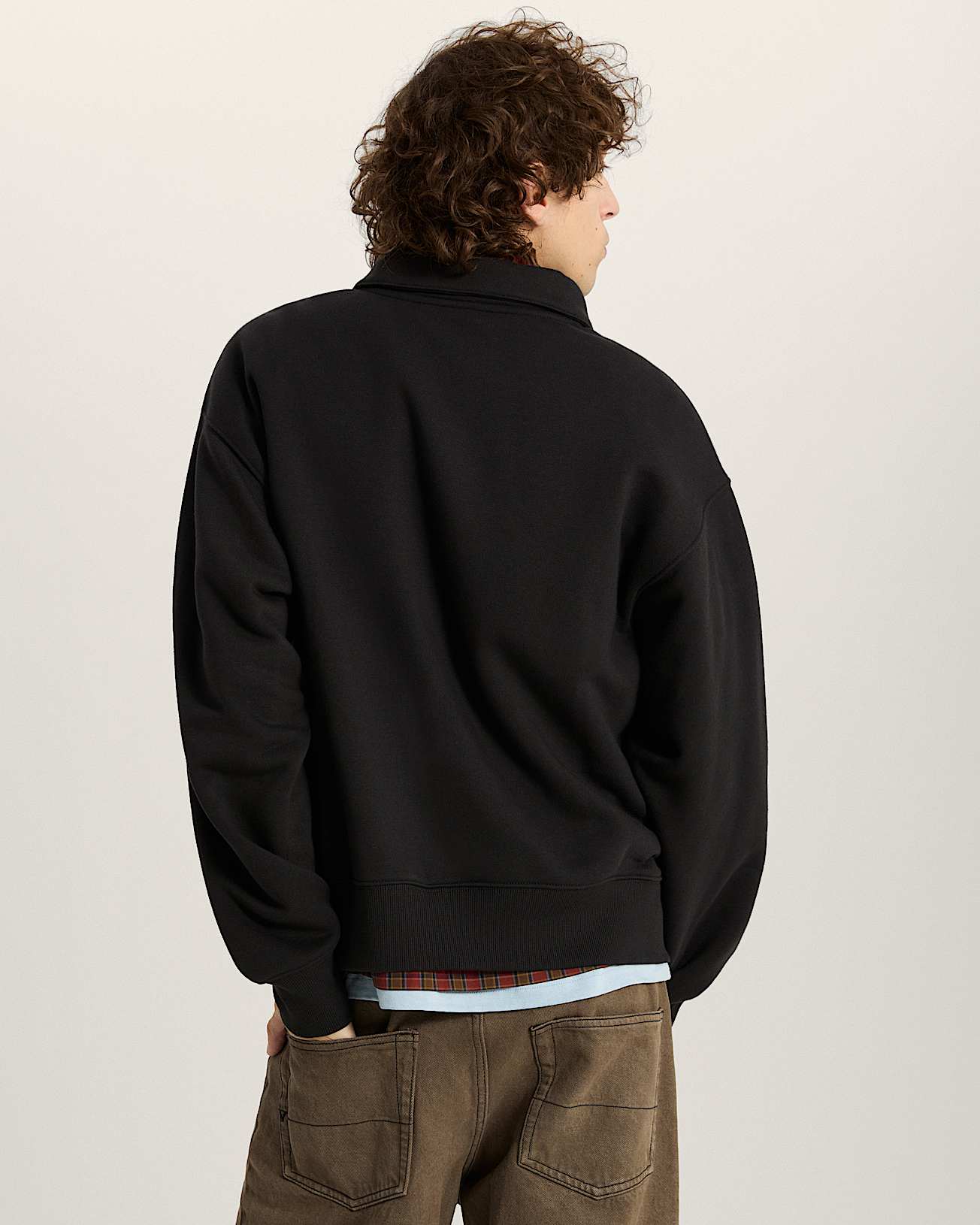 Polo FleecePullover VANS Schwarz ALT3