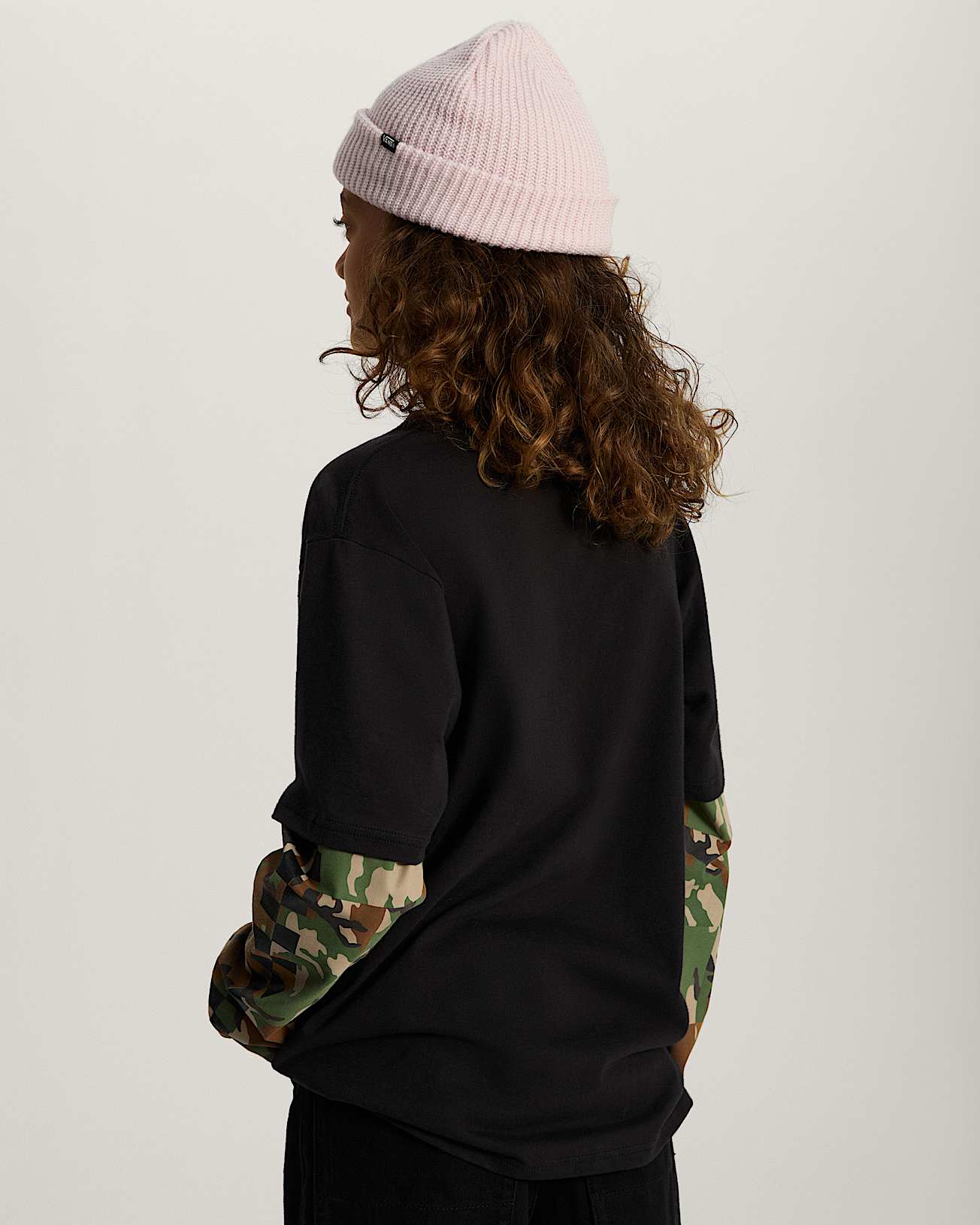 Maglietta Bambinoa Camo Twofer VANS Nero ALT3