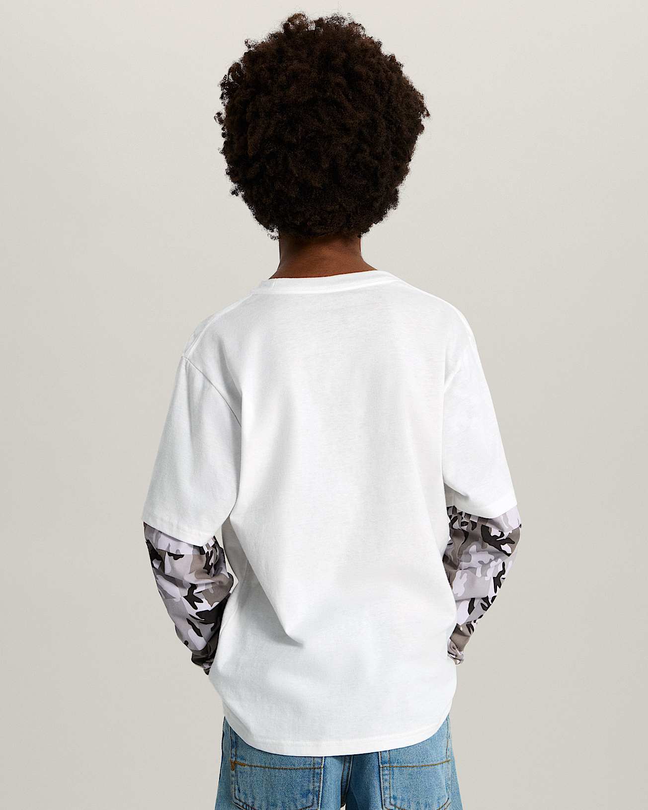 Kids Camo Twofer Shirt VANS Hvit ALT3