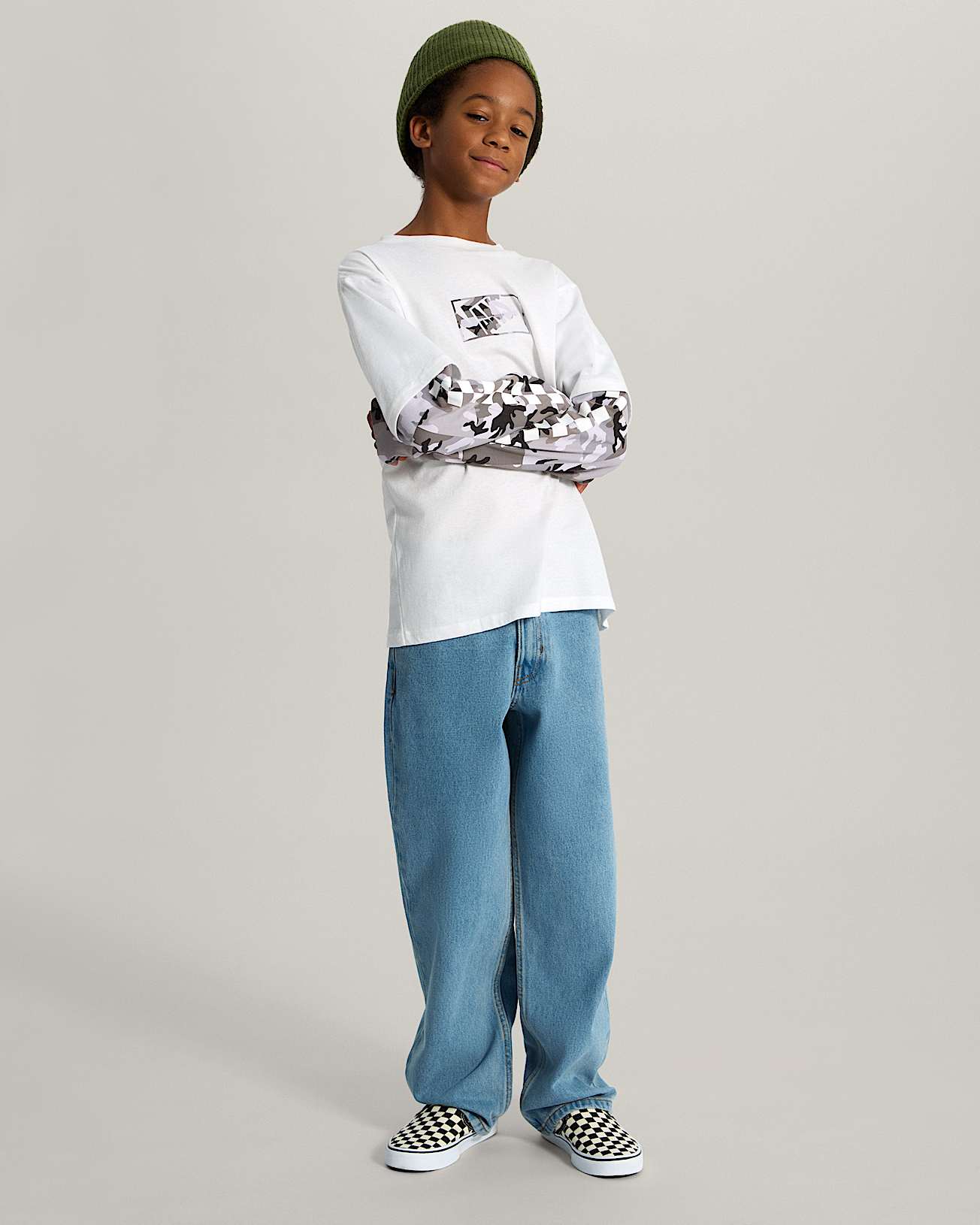 Kids Camo Twofer Shirt VANS Hvit ALT5