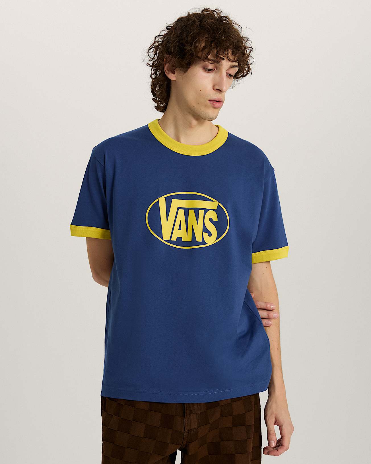 TShirt Center Chest Ringer VANS Niebieski ALT2