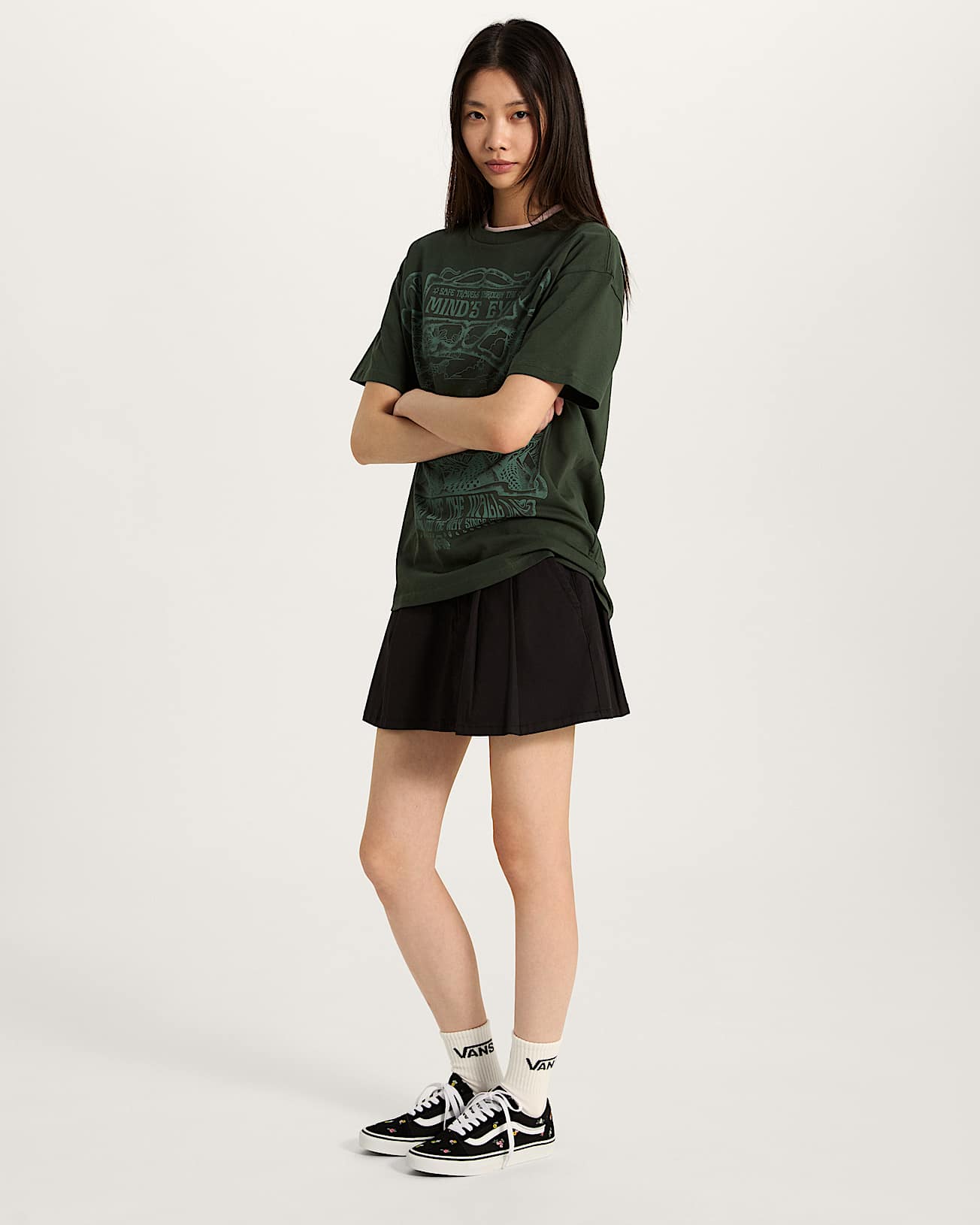 Scarpe Old Skool VANS NeroRosa ALT4