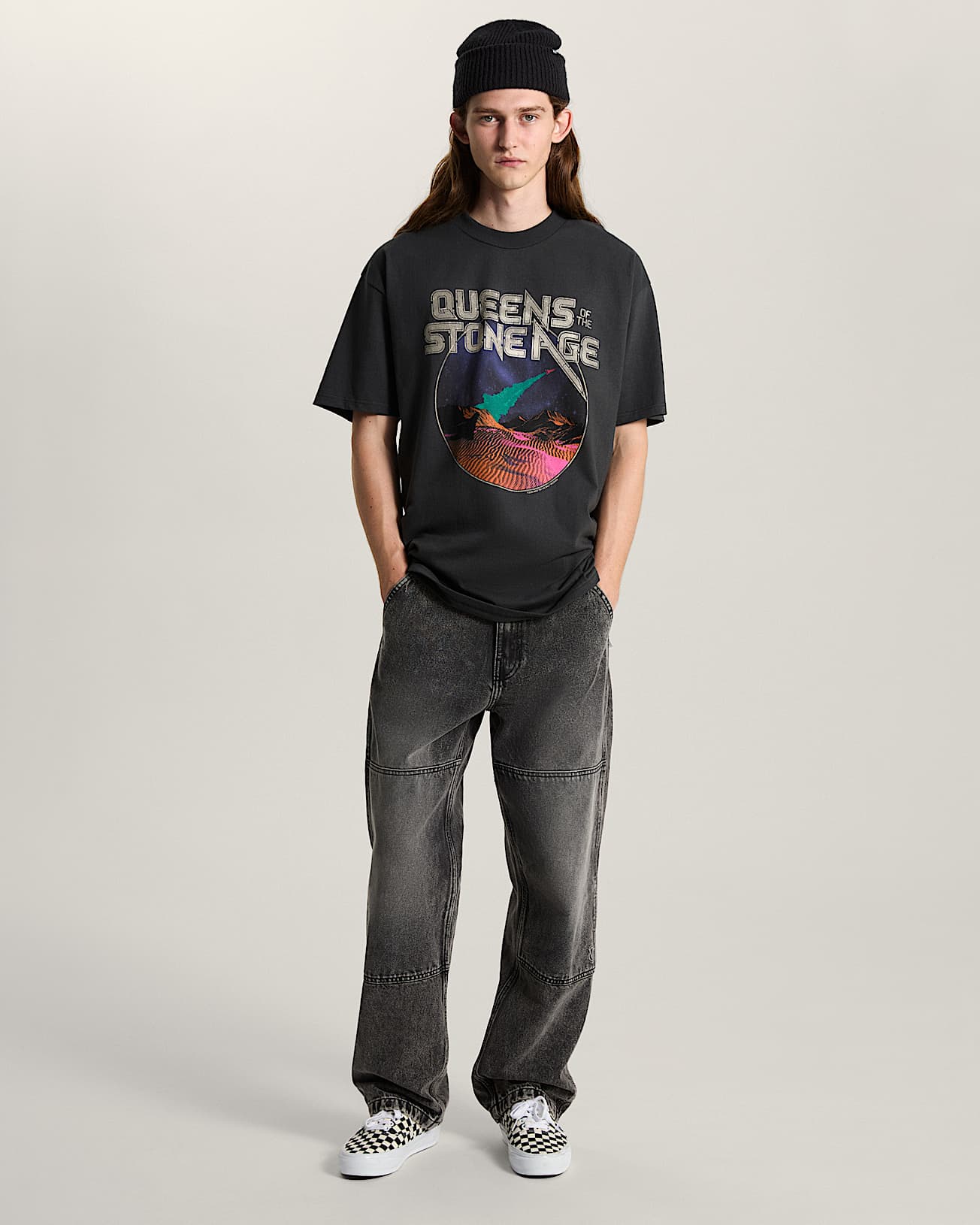 Queens of the Stone Age Tshirt VANS Zwart ALT4