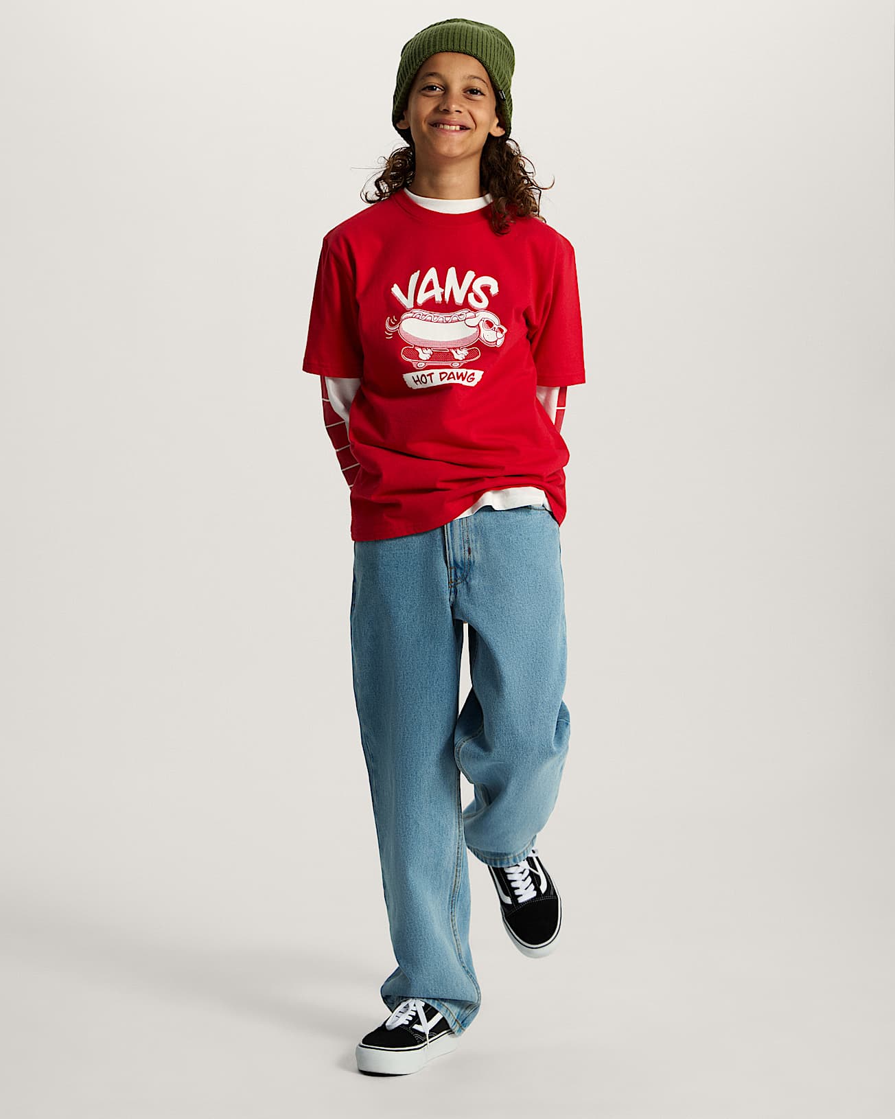 Maglietta Bambinoa Hot Dawg 814 anni VANS Rosso ALT4