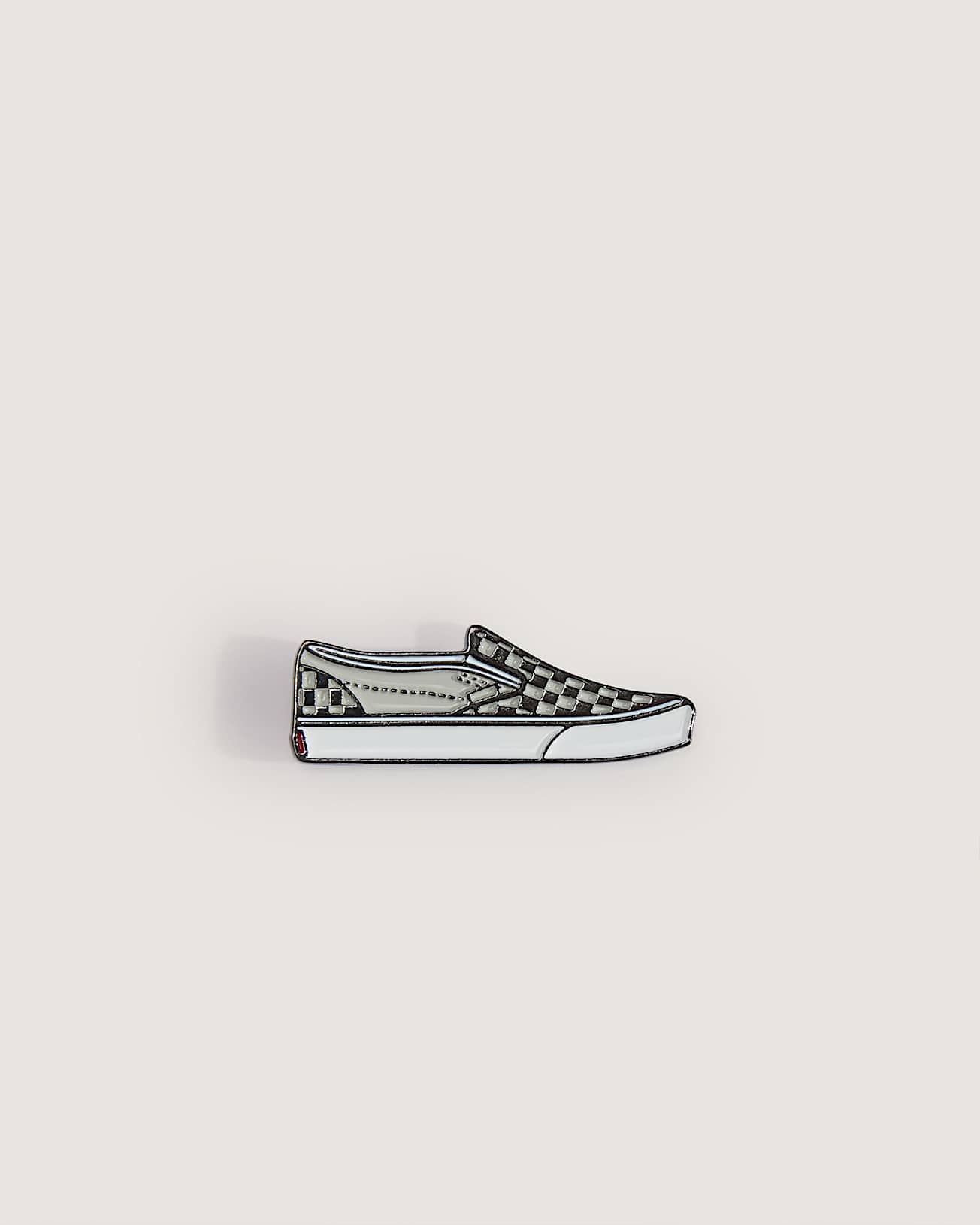 SlipOn Pin WhiteBlack VANS Blanco HERO