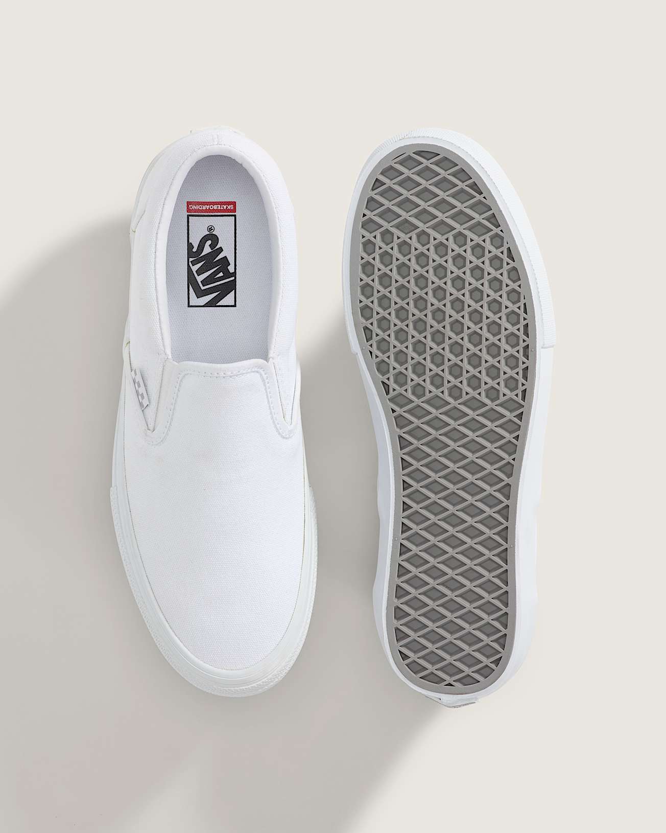 Skate SlipOn Shoes VANS White ALT2