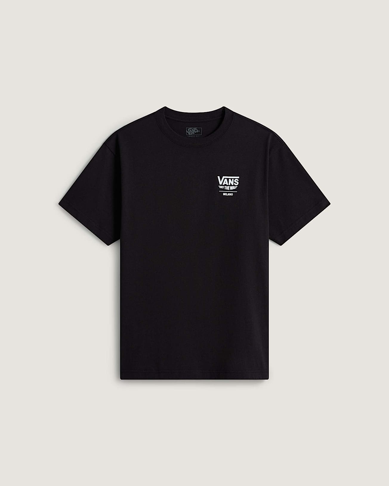MN 2025 VANS CITY TEE MILANO Black VANS Negro hero