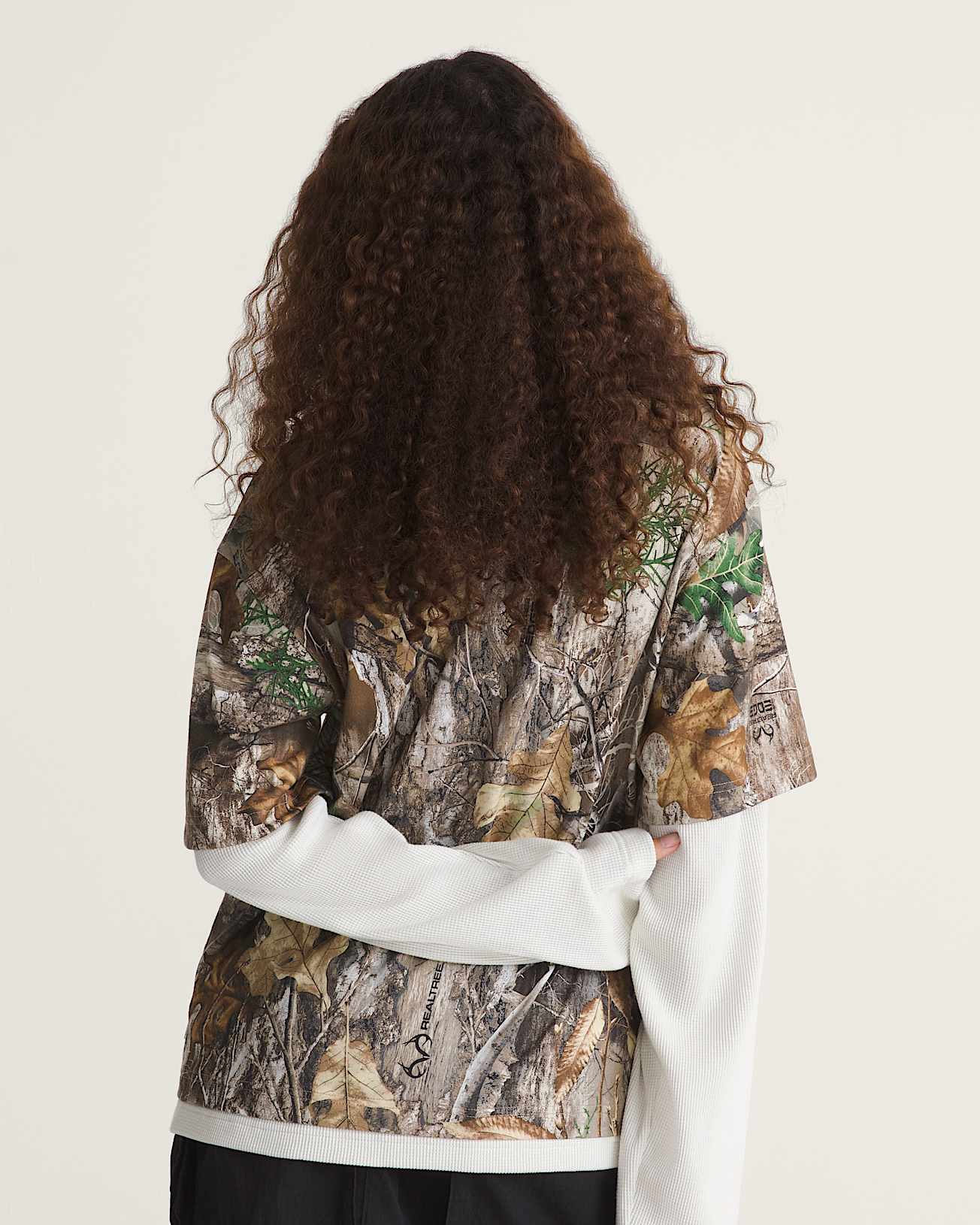 VANSZA Layer Long sleeve Top VANS GreenBrown ALT5