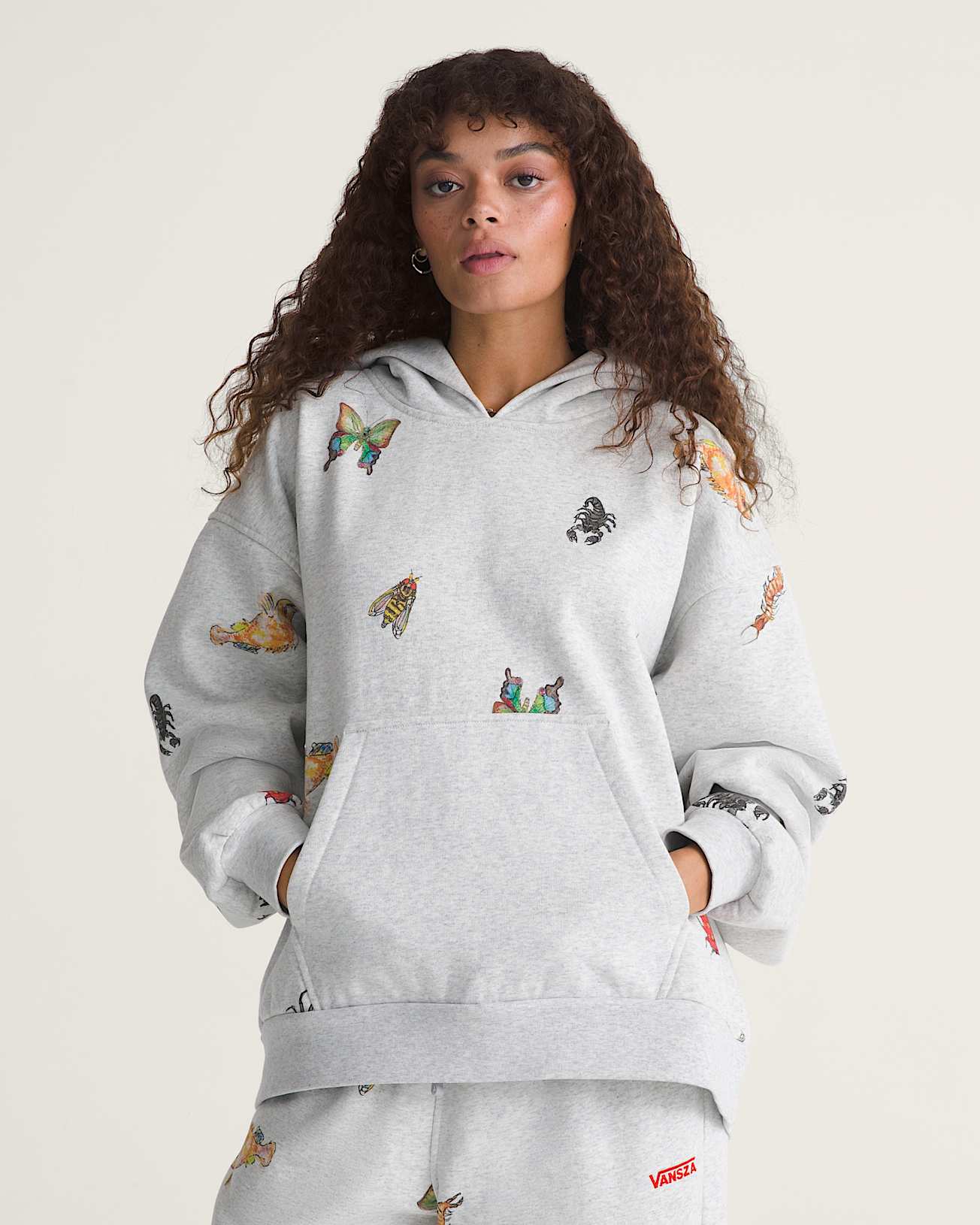 VANSZA Bug Out Hoodie VANS Grey ALT2