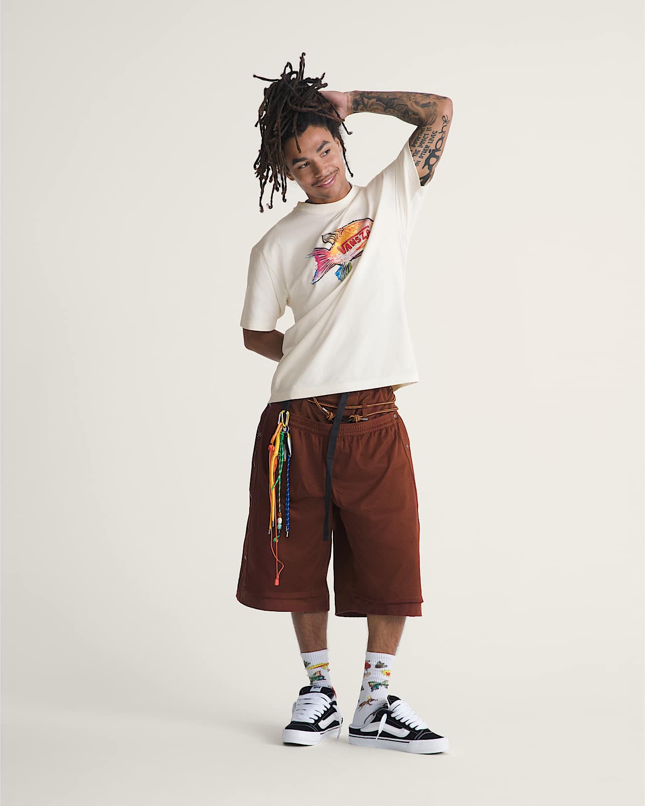 VANSZA Outdoor Oversized Short VANS Brown ALT5