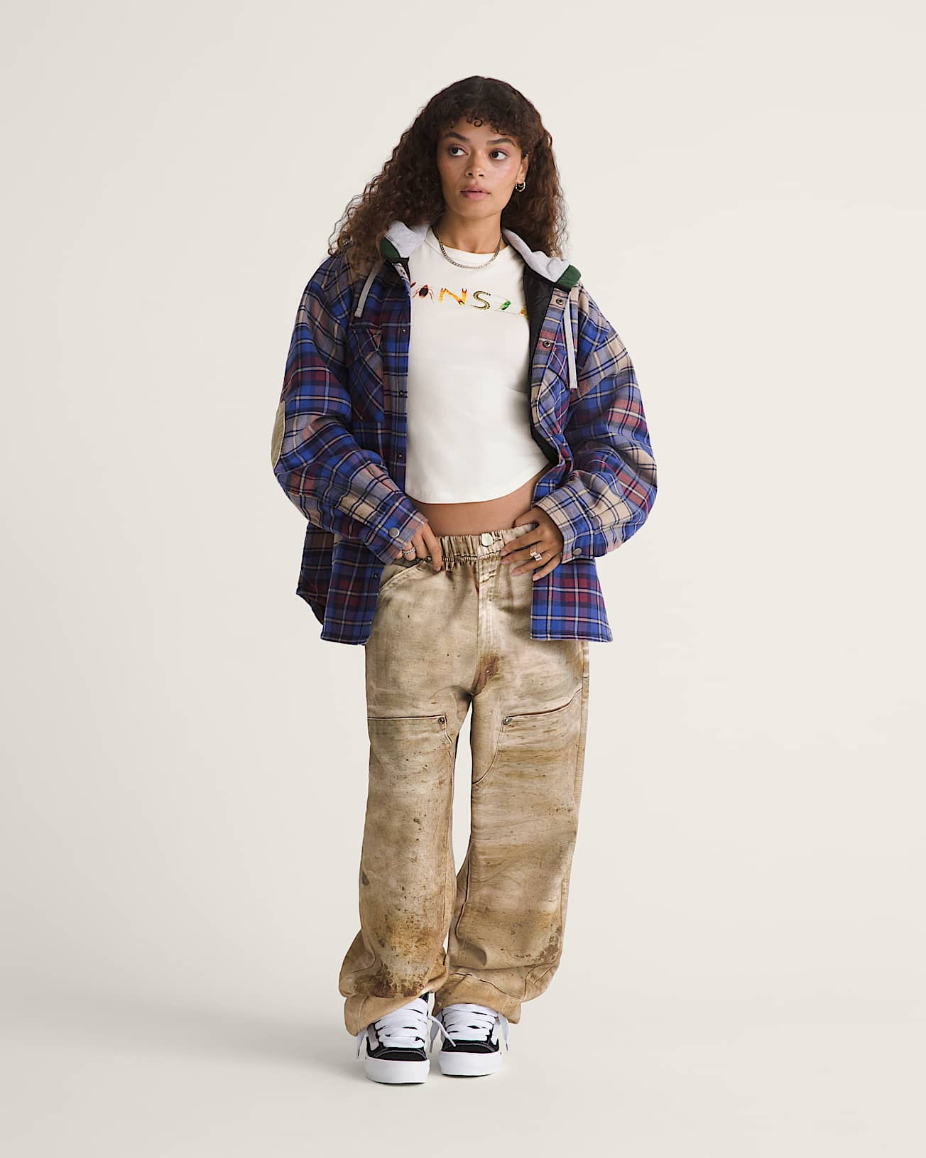VANSZA Flannel Hoodie VANS Blue ALT6