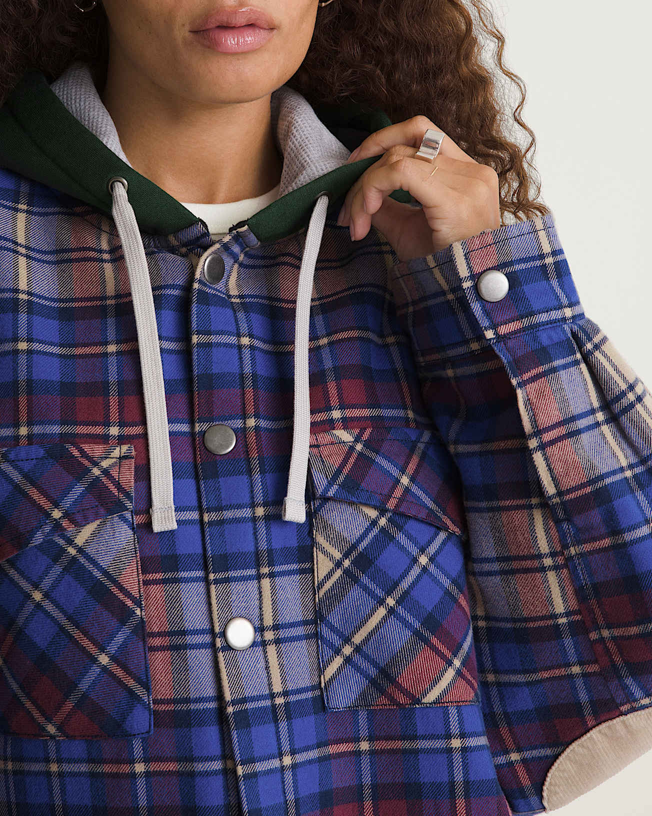 VANSZA Flannel Hoodie VANS Blue ALT7