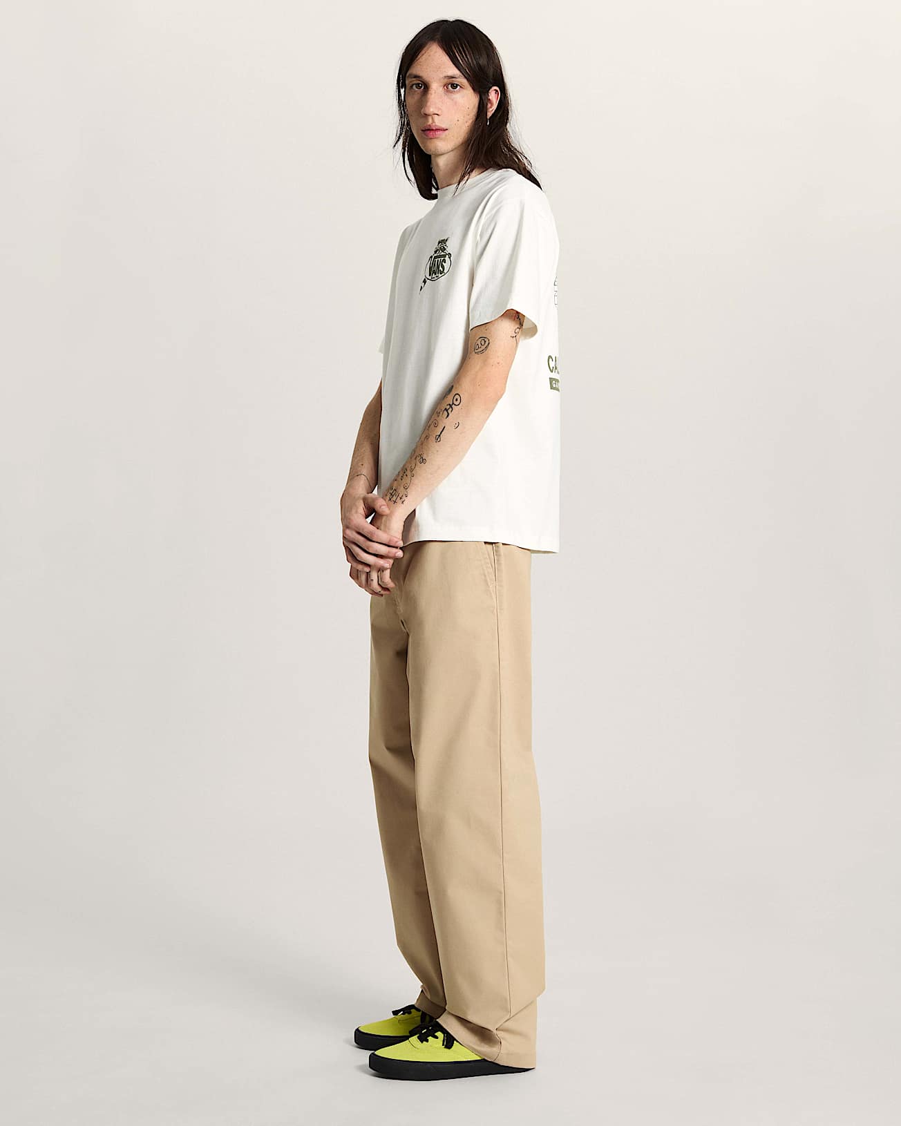 Pantalon chino large Authentic VANS Beige ALT5
