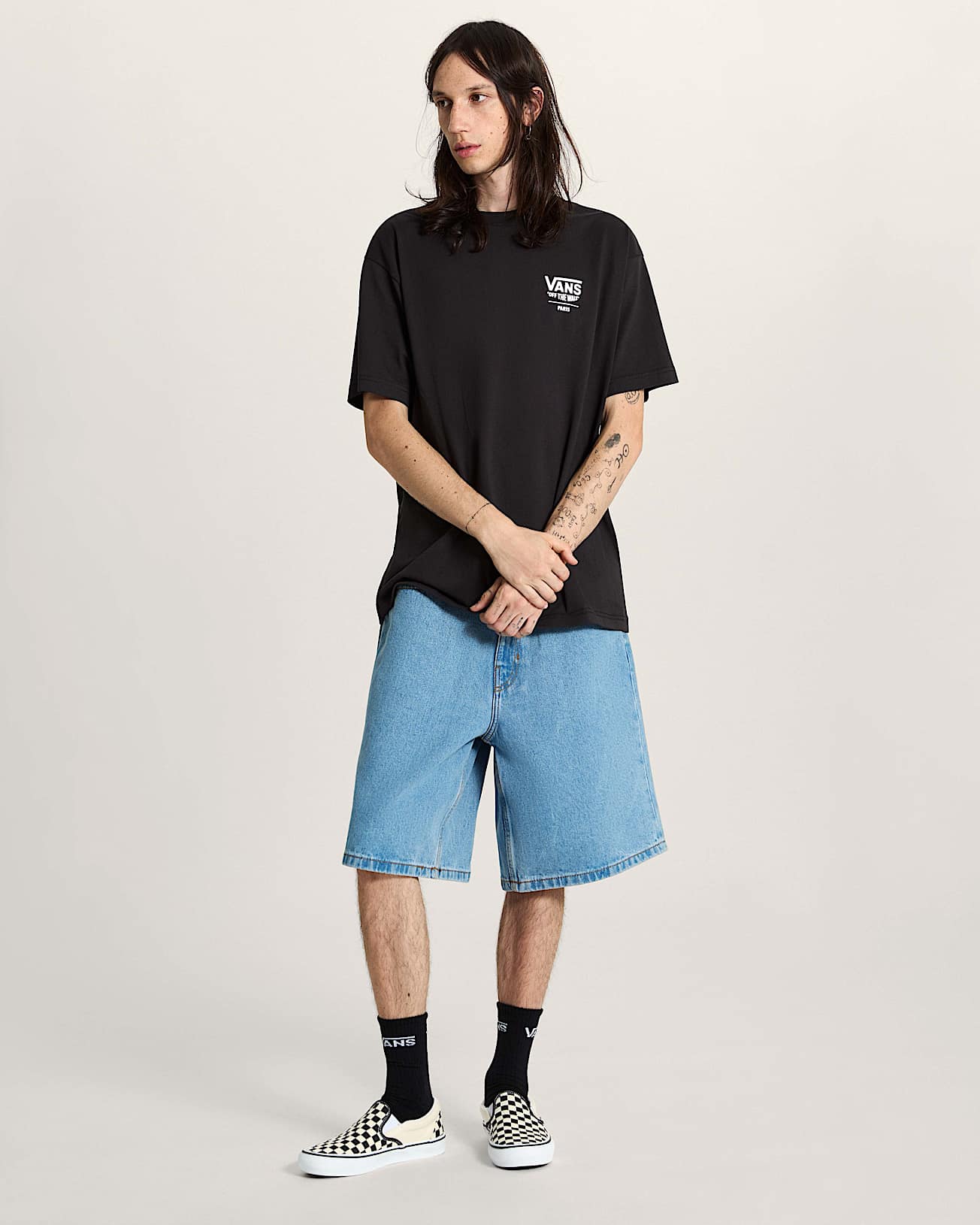 MN 2025 VANS CITY TEE PARIS Black VANS Negro alt4