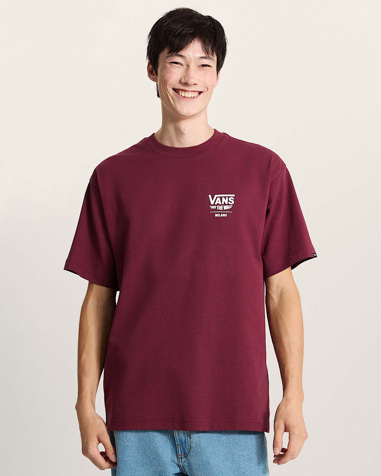 MN 2025 VANS CITY TEE MILANO Burgundy VANS Burdeos alt2
