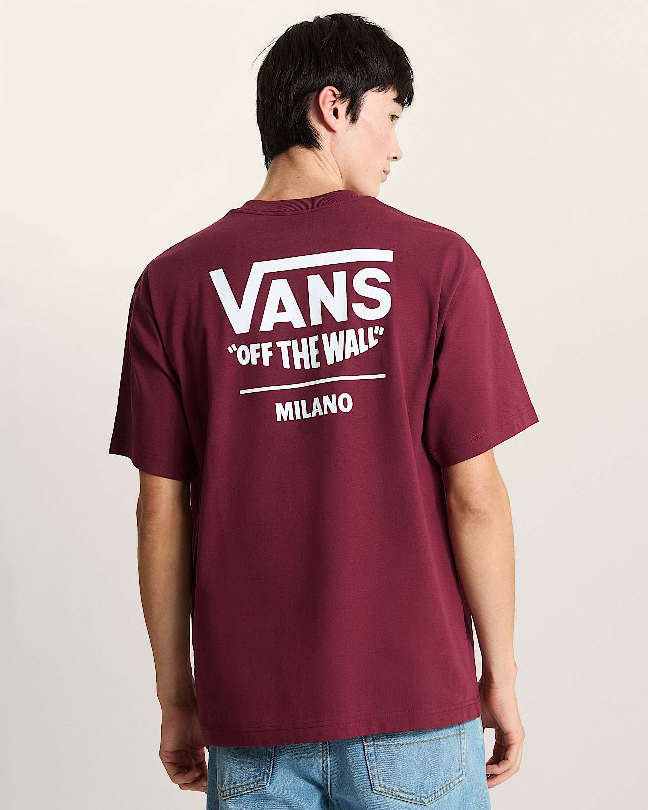 MN 2025 VANS CITY TEE MILANO Burgundy VANS Burdeos alt3