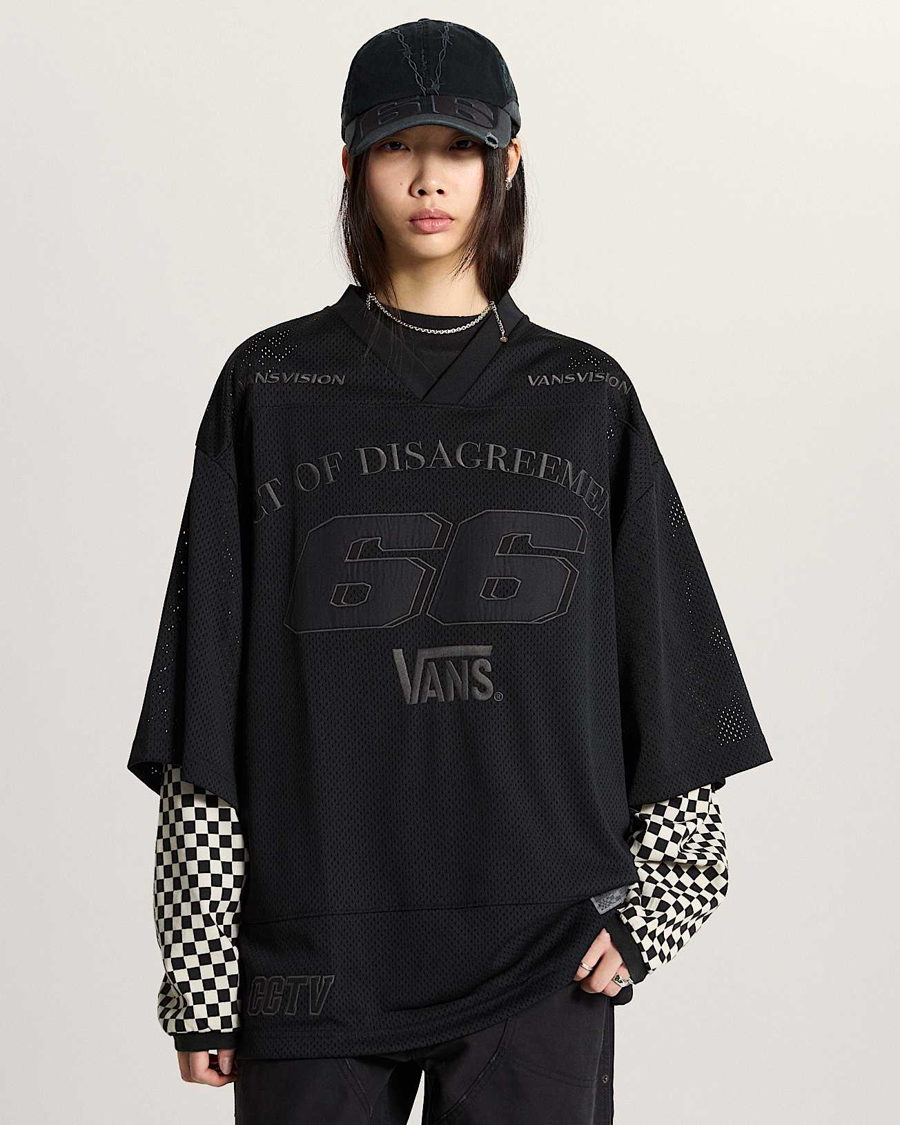 AOD by Slam Jam Mesh TShirt VANS Schwarz ALT7