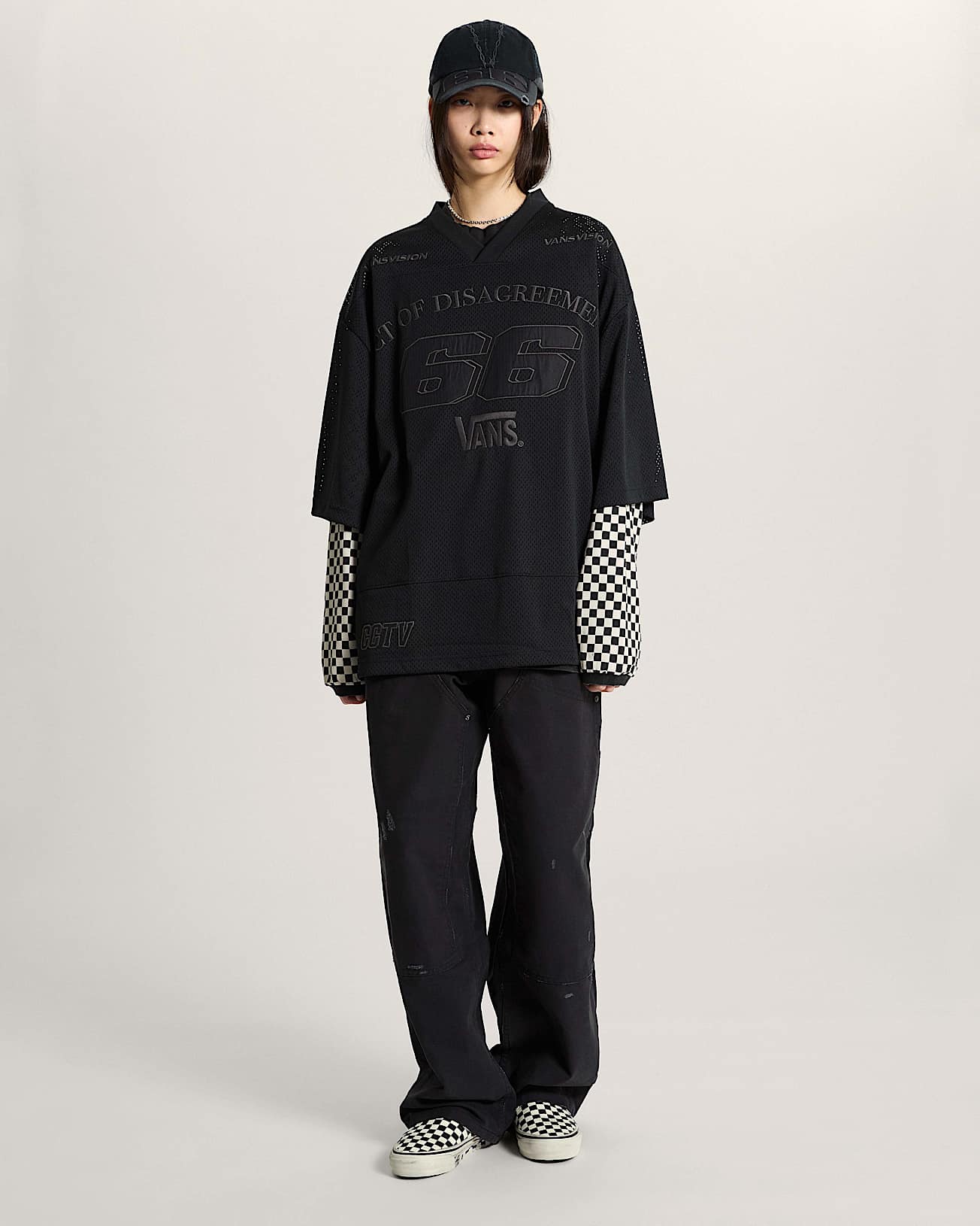 AOD by Slam Jam Mesh TShirt VANS Schwarz ALT9