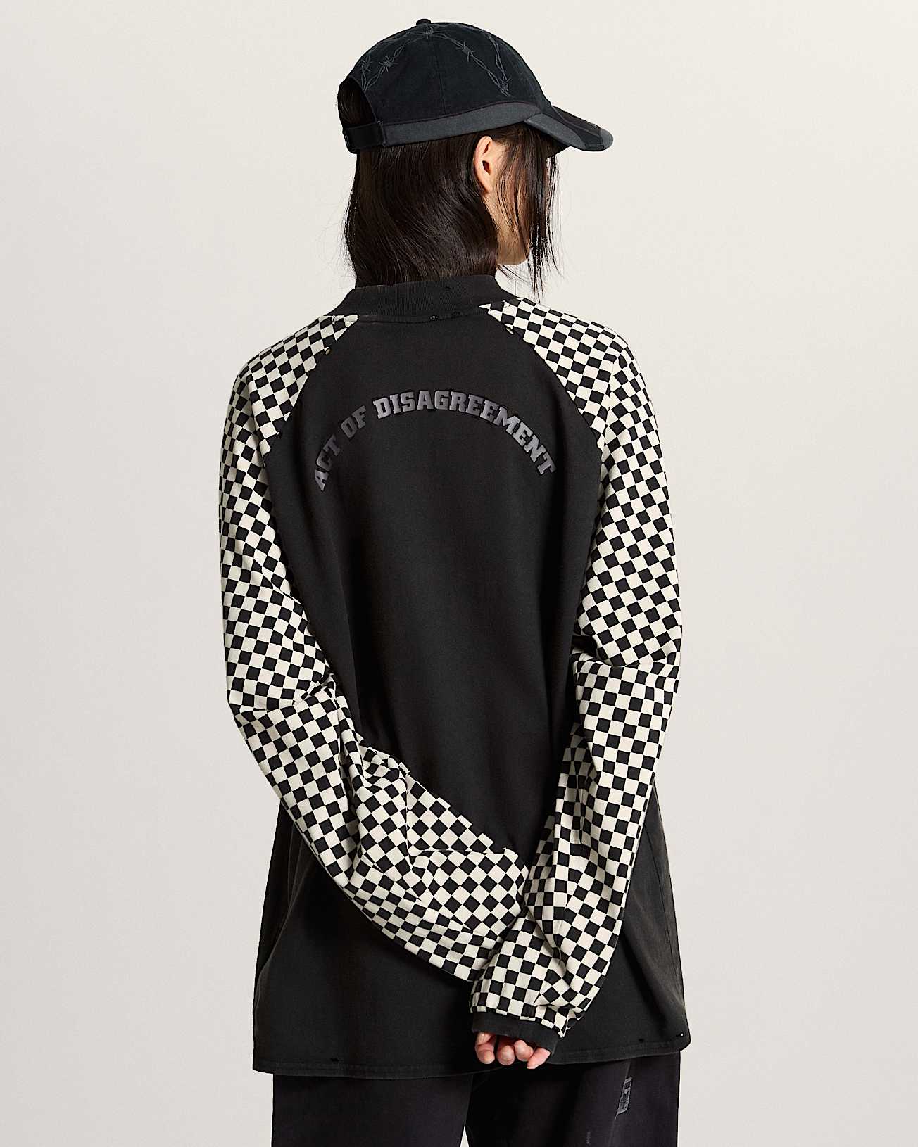AOD by Slam Jam Racing Long Sleeve TShirt VANS Black ALT7