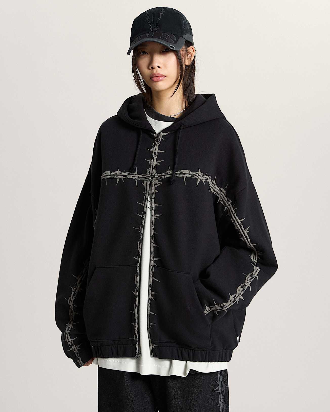 AOD by Slam Jam T Kapuzenjacke VANS Schwarz ALT8