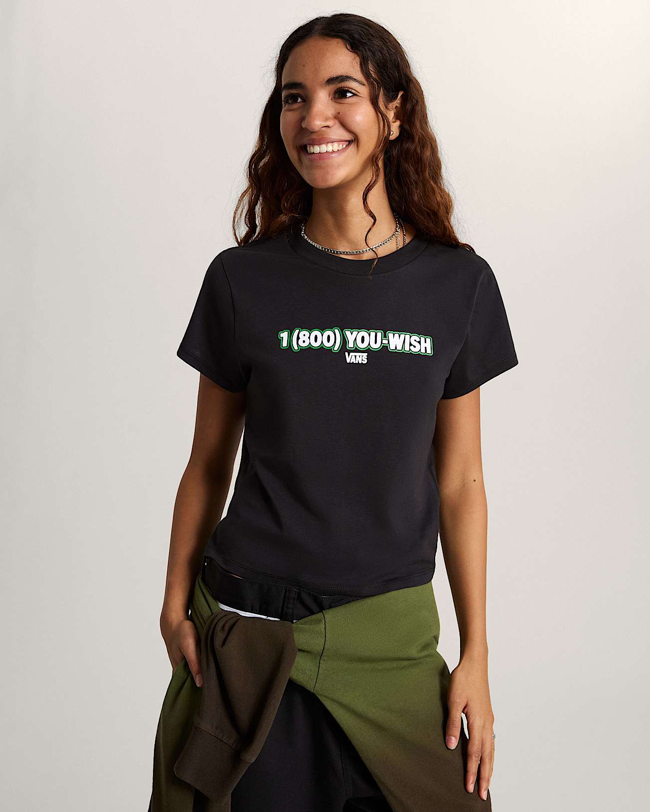 You Wish Baby Tee Black VANS Czarny ALT2