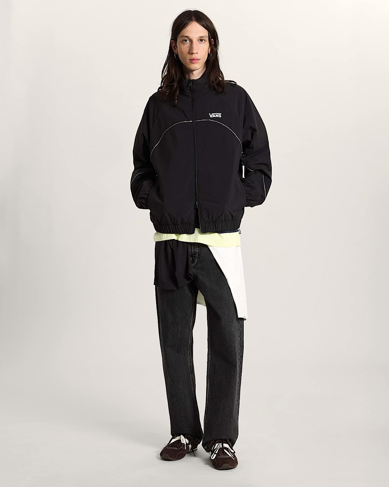 Foster Track Jacket Black VANS Zwart alt5