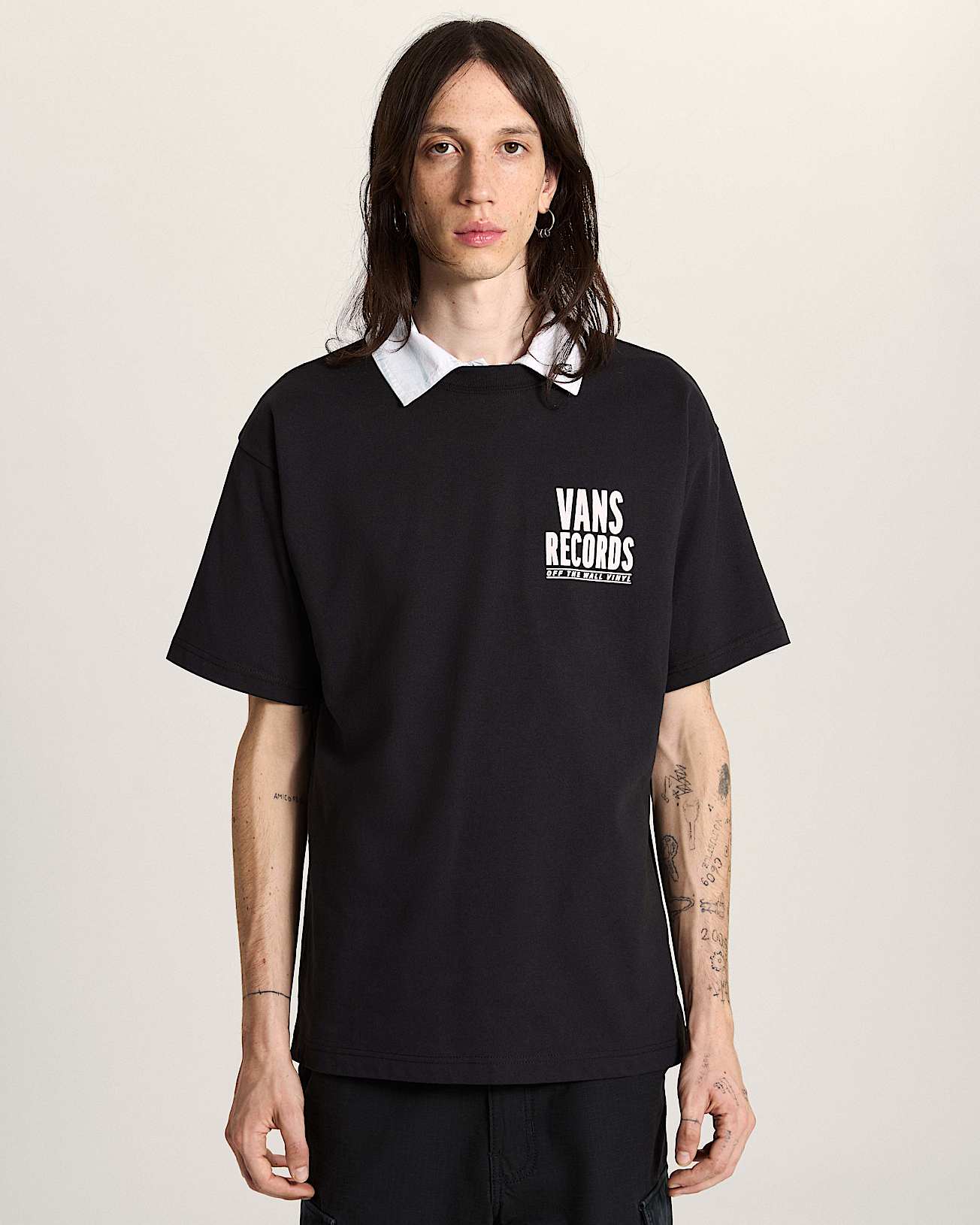 Vans Vinyl SS Tee Black VANS Schwarz alt2