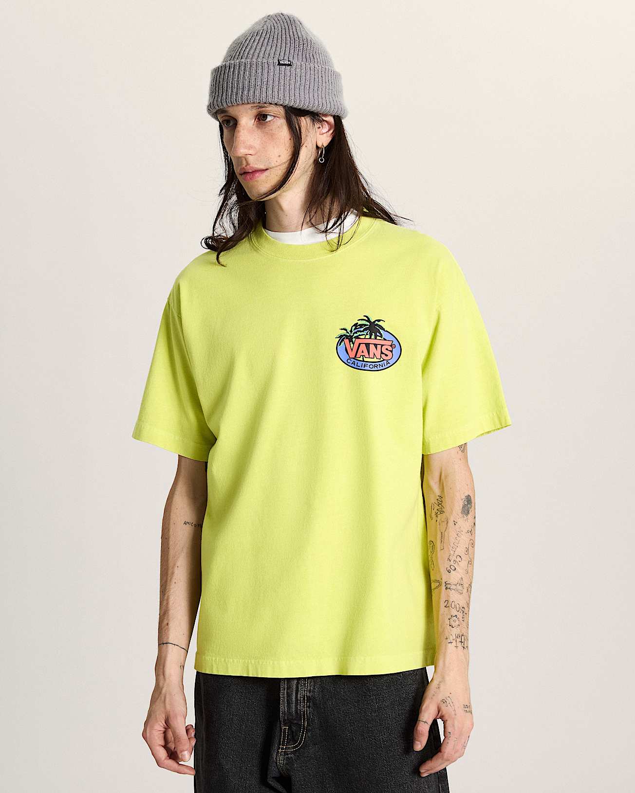 SoCal Palms SS Tee Fluro Lime VANS Yellow alt2