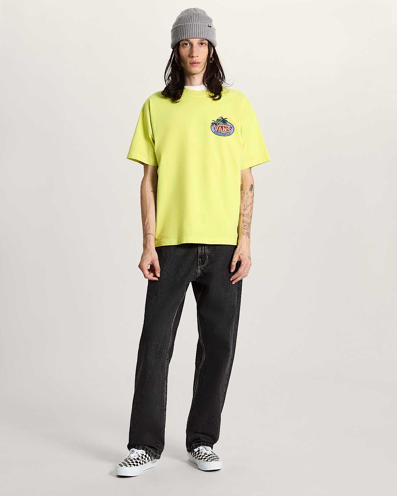 SoCal Palms SS Tee Fluro Lime VANS Yellow alt4