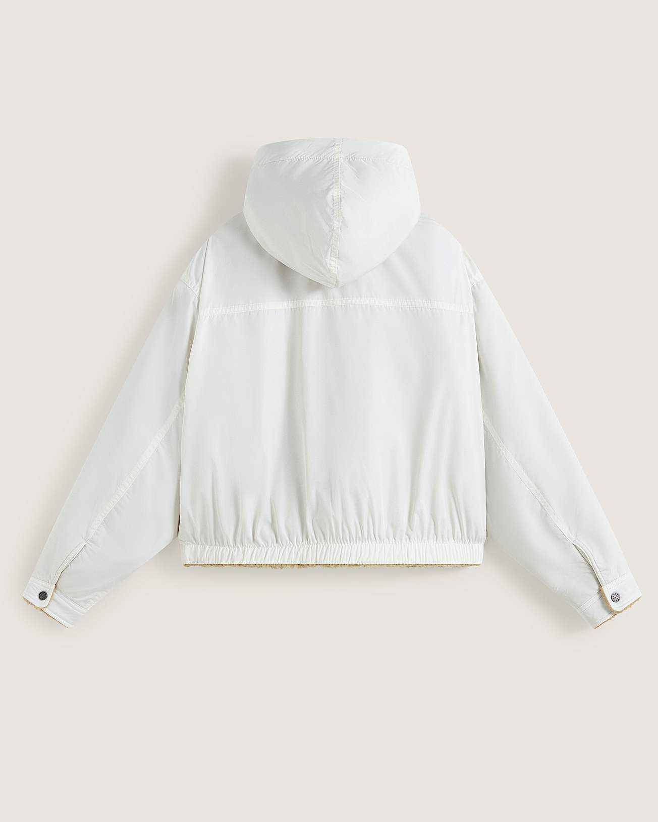 Kurze wendbare Foundry Jacke mit Kapuze VANS Wei ALT2
