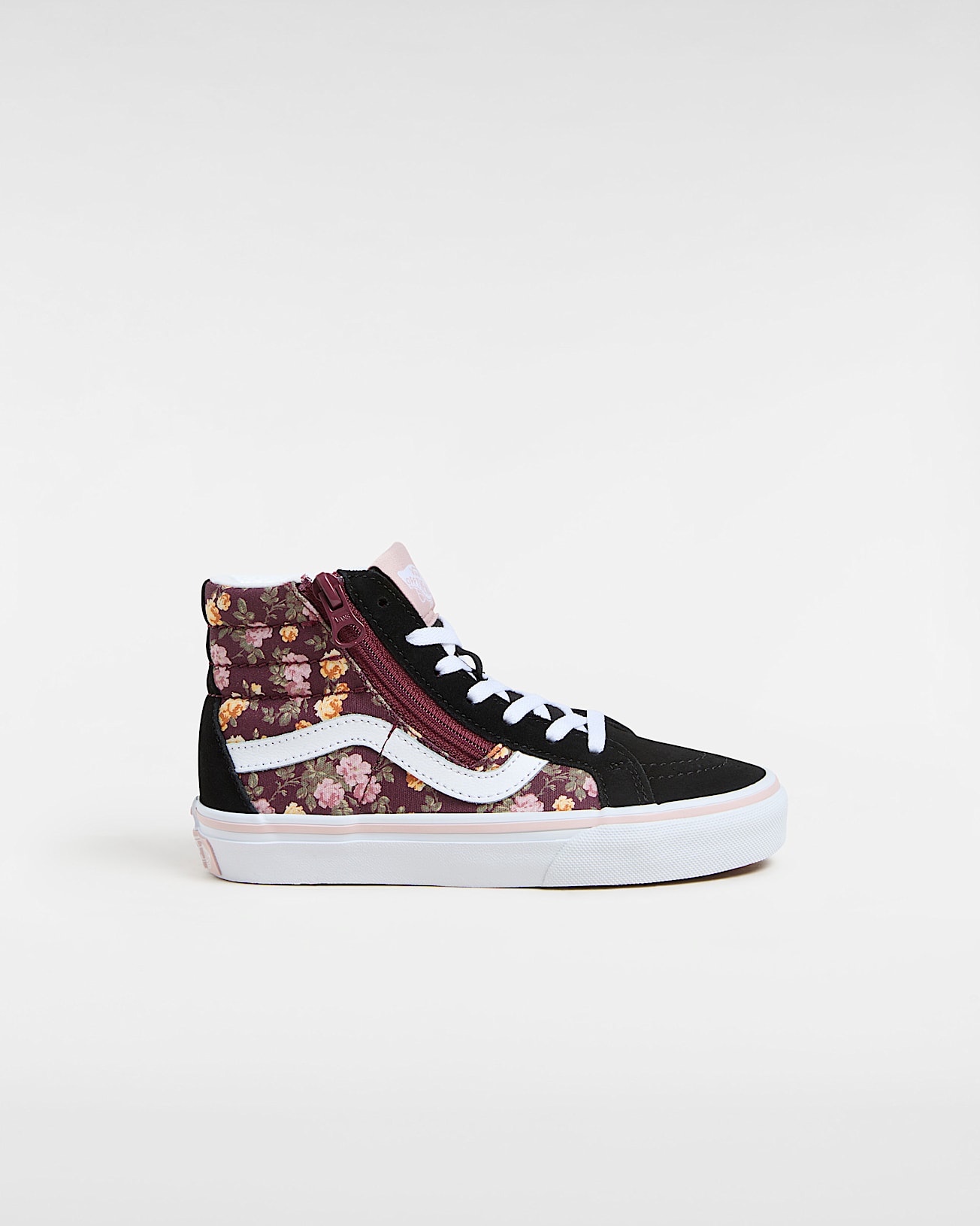 Kids SK8-Hi Side Zip (4-8 years) in Black| Vans UK