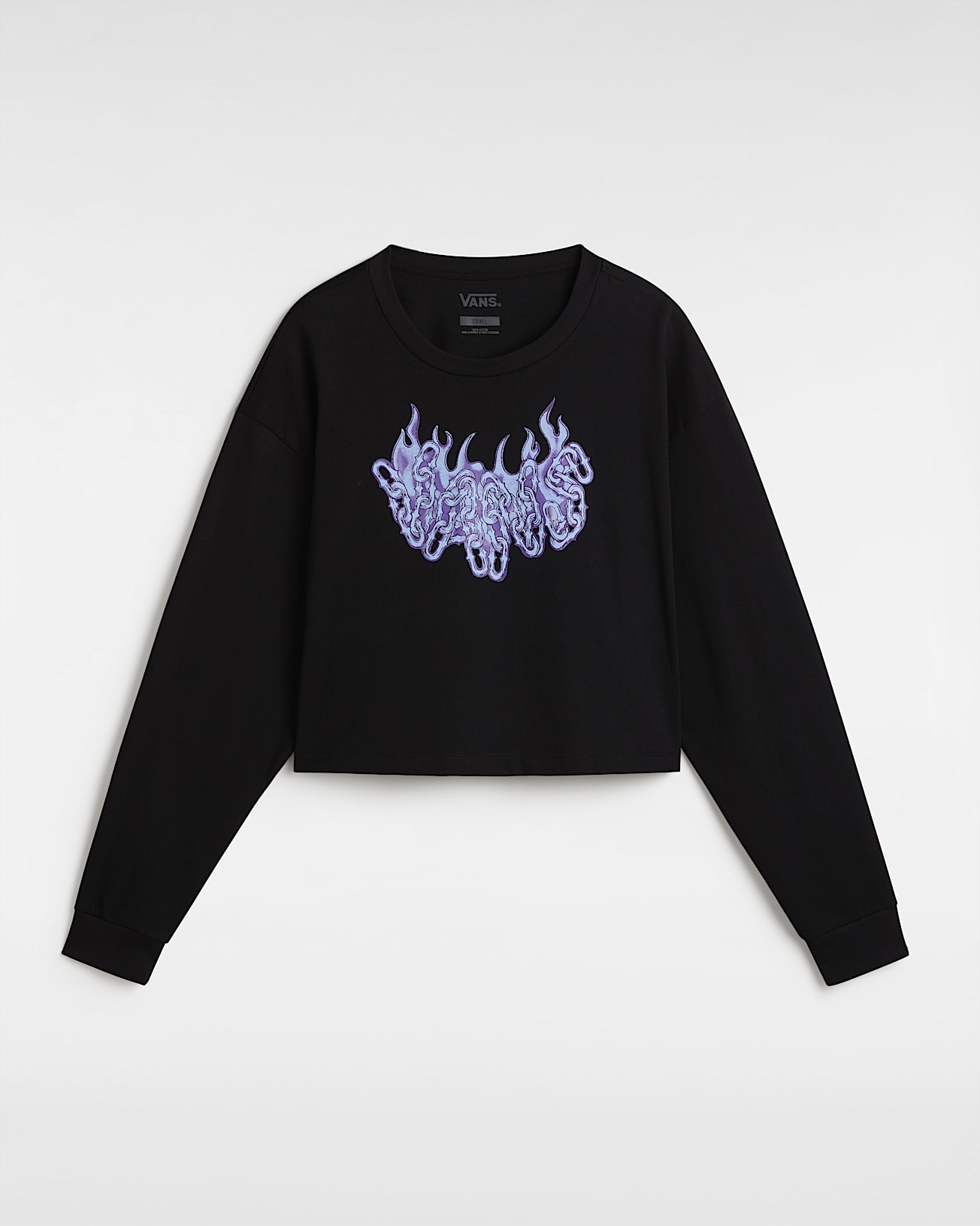 Hot Links Relaxed Long Sleeve Crop T-Shirt - 1