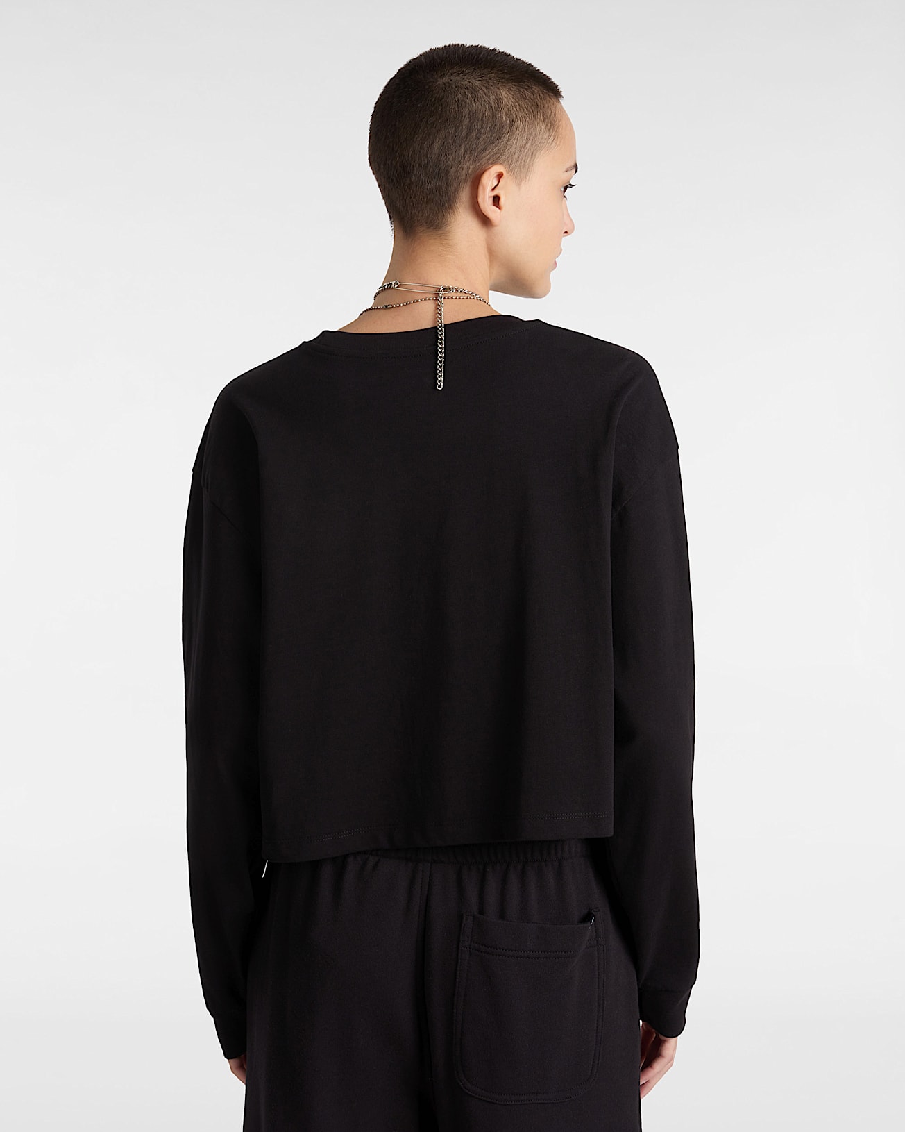 Hot Links Relaxed Long Sleeve Crop T-Shirt - 4