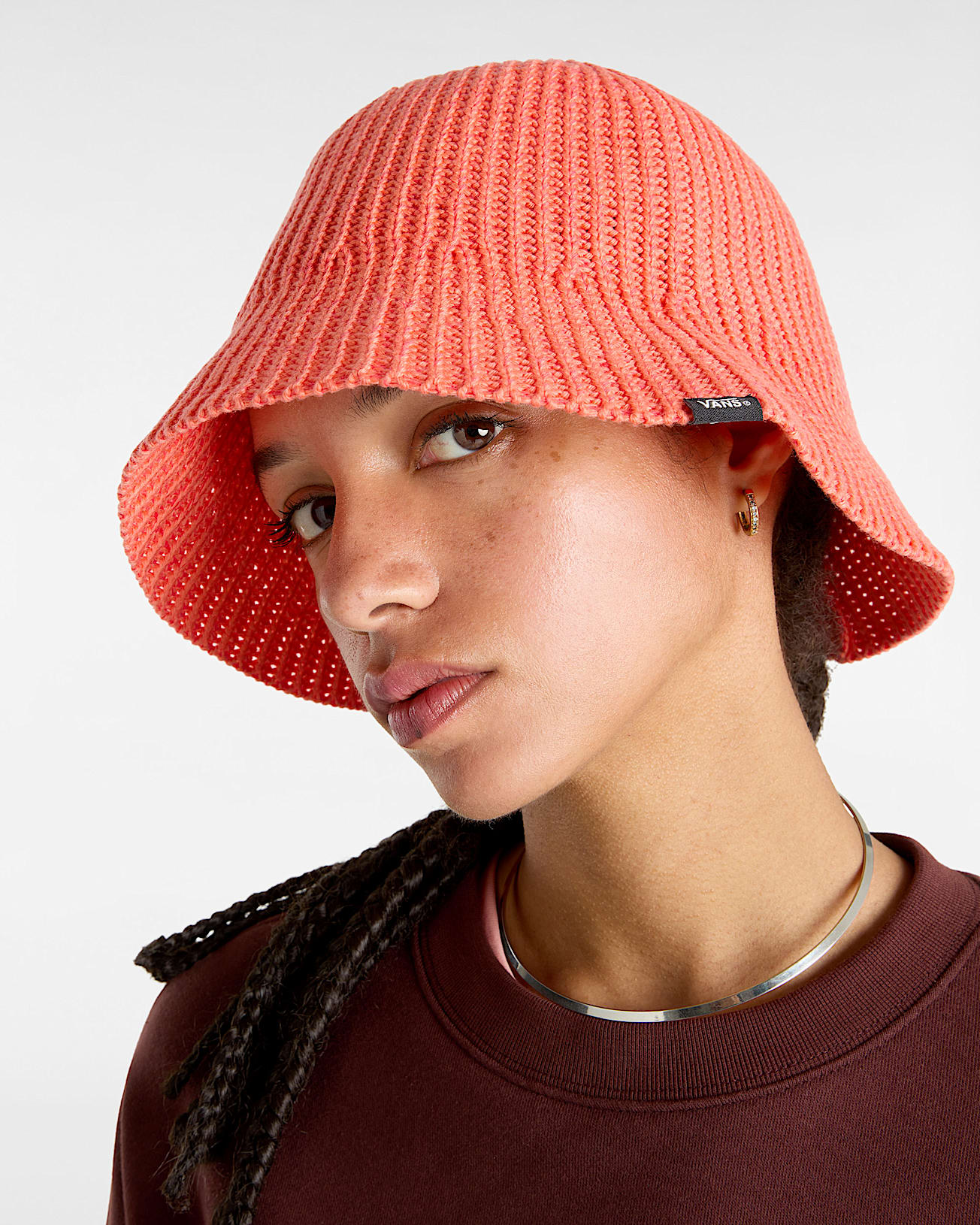Vans Knit Bucket Hat in Orange| Vans DK