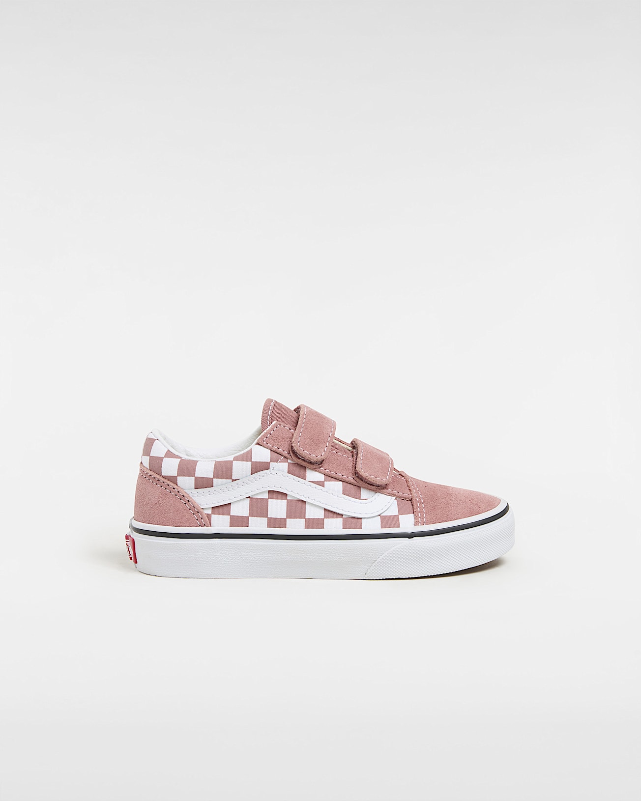 checkered velcro vans