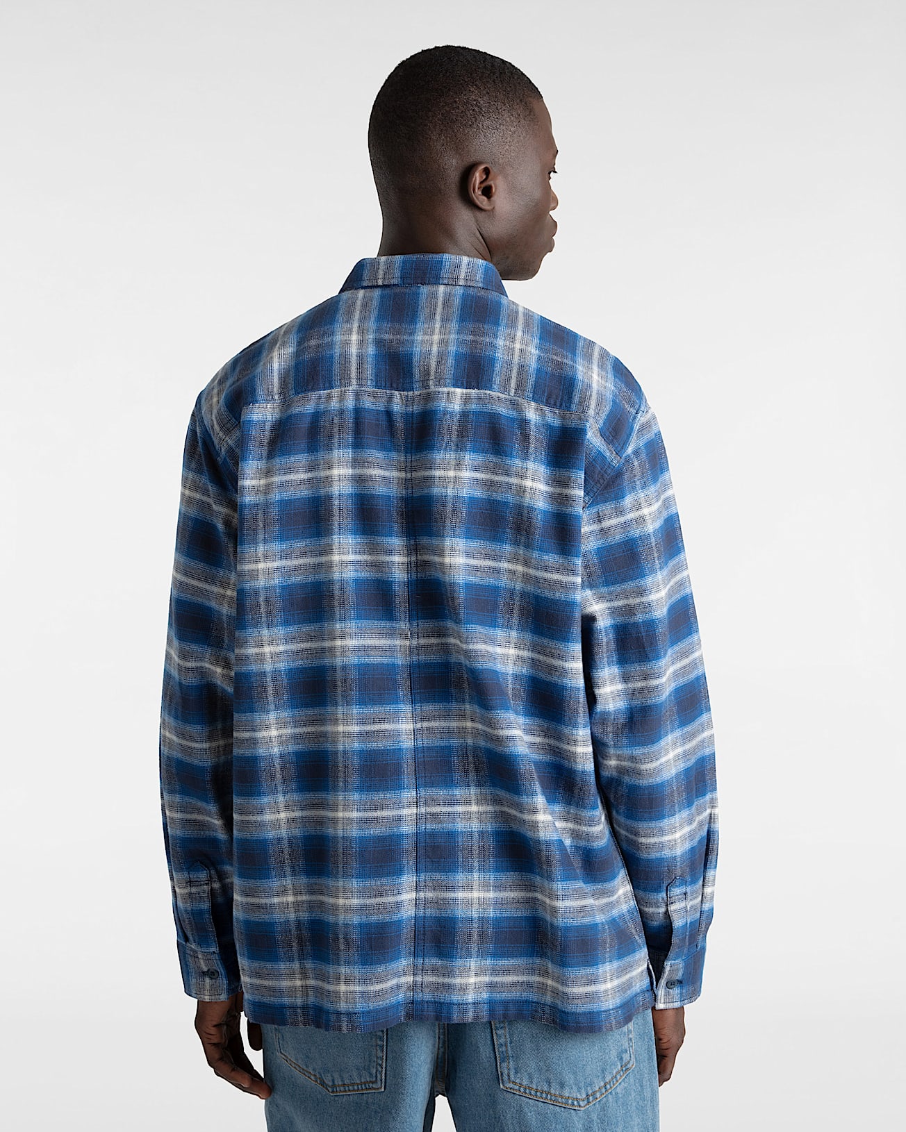 Montwood Zip Flannel Shirt in Blue| Vans DK