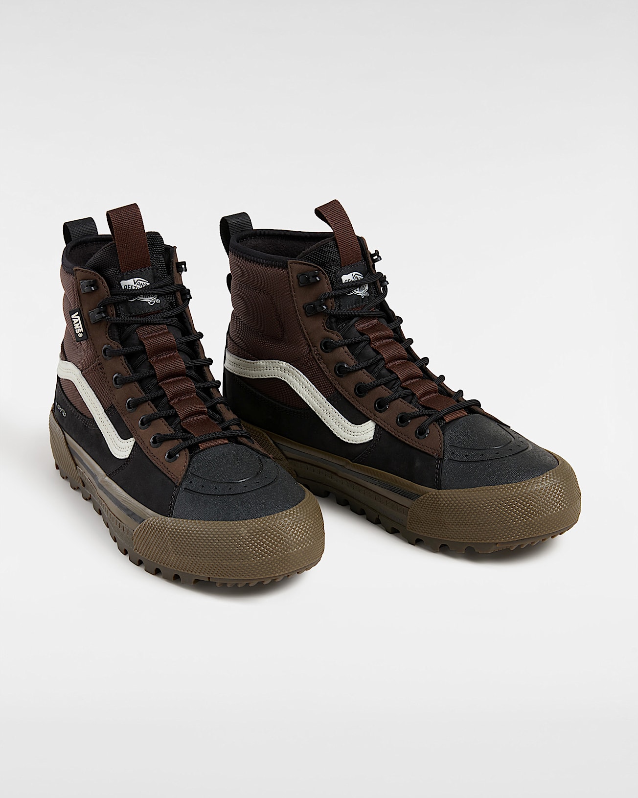 MTE Sk8 Hi Gore Tex Shoes In Brown Vans UK