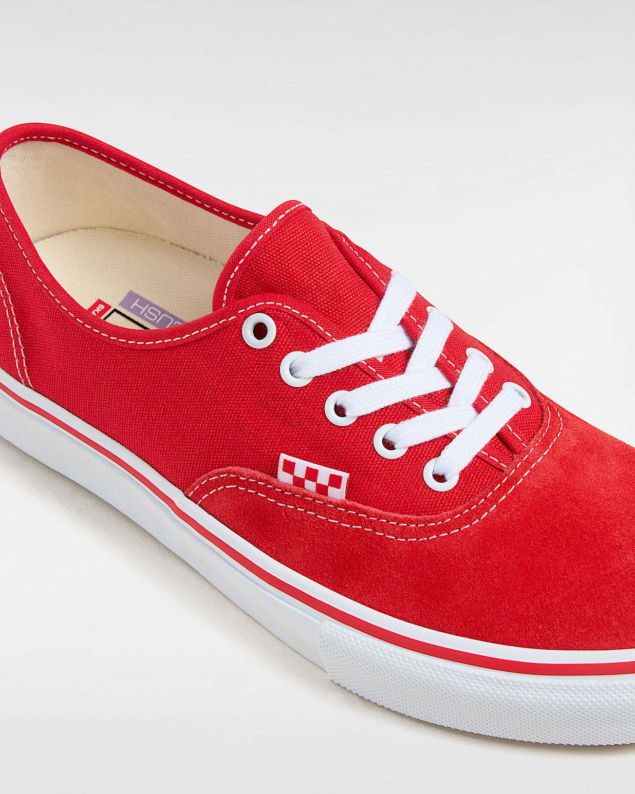 Skate Authentic Shoes in Red| Vans UK