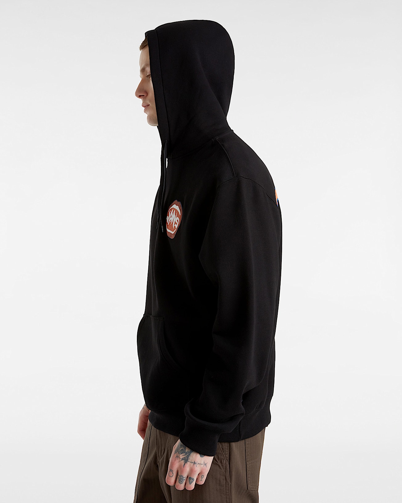 Open Mouth Loose Pullover Hoodie - 5