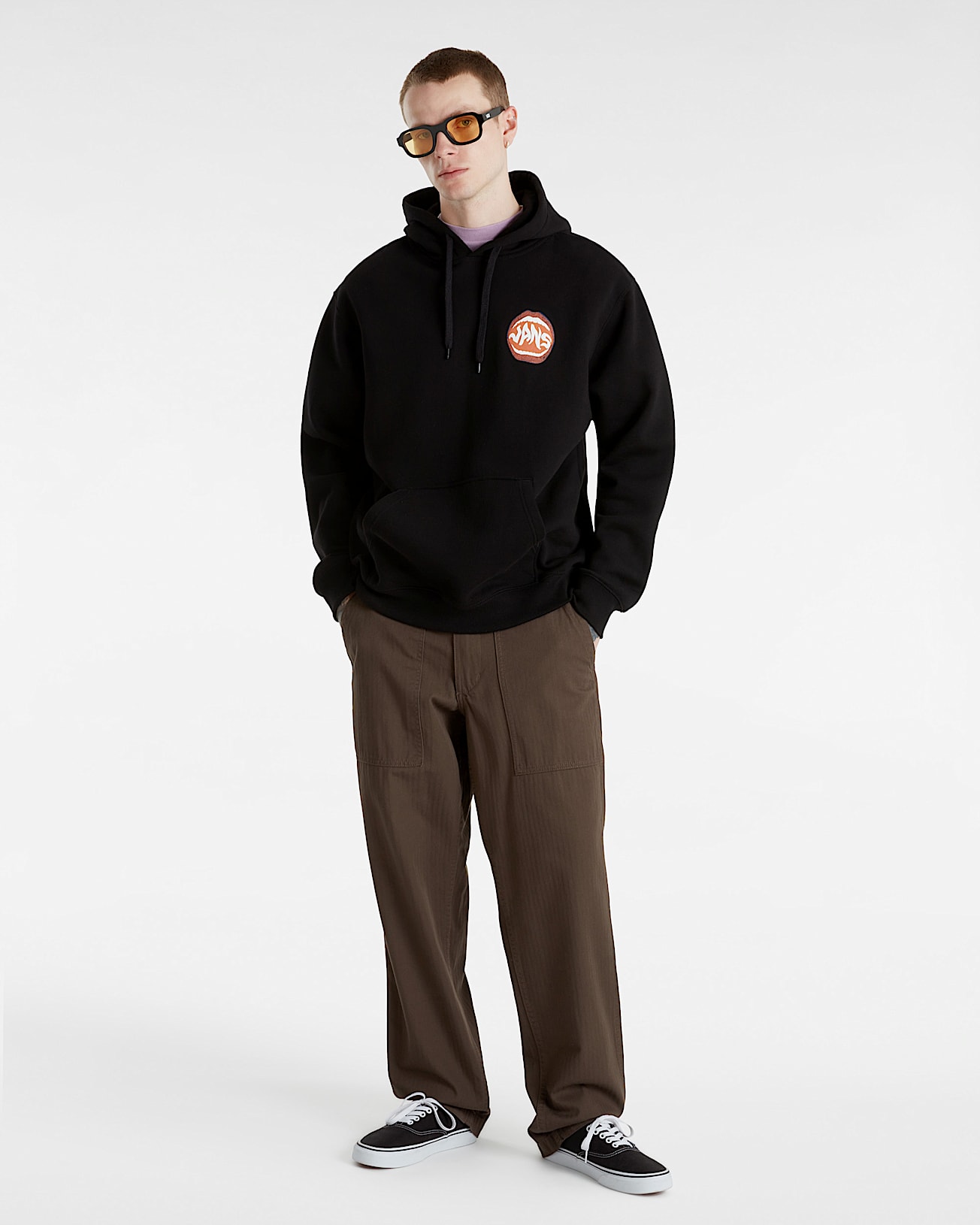 Open Mouth Loose Pullover Hoodie - 6