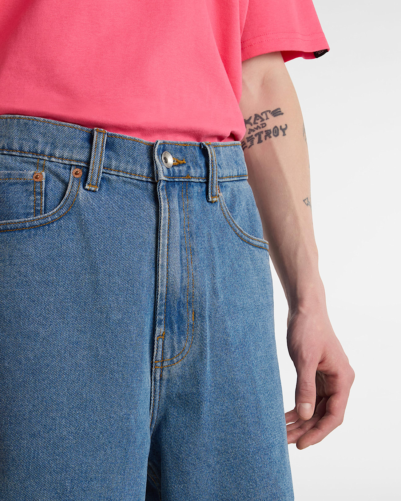 Check-5 Baggy Denim Shorts - 6