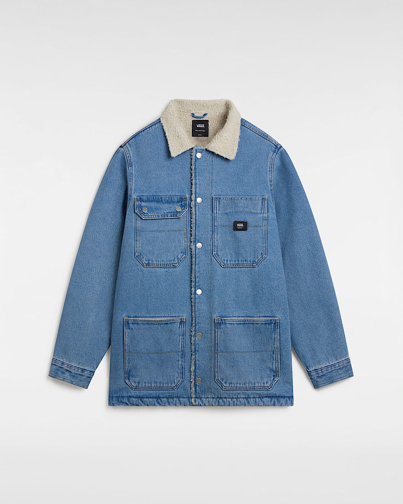 Drill Chore Denim Sherpa Jacket - 1