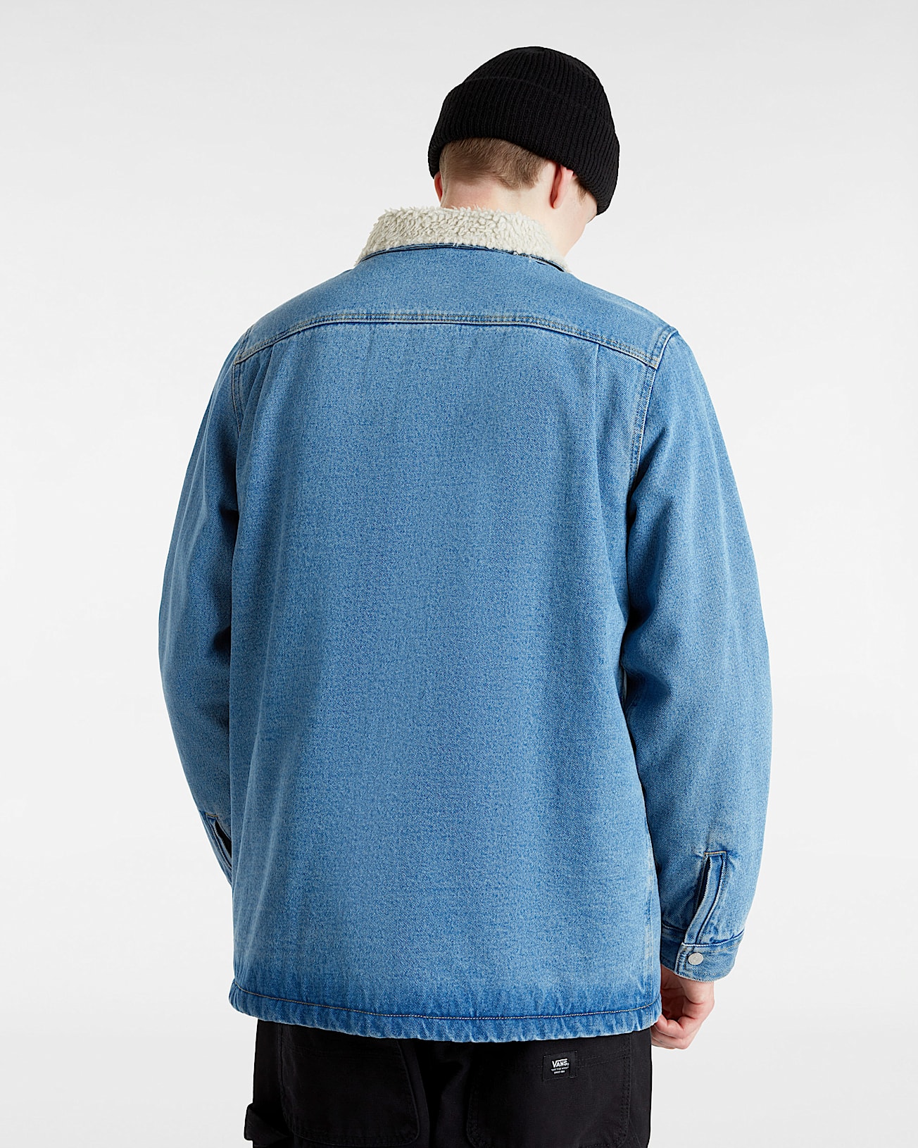 Drill Chore Denim Sherpa Jacket - 4