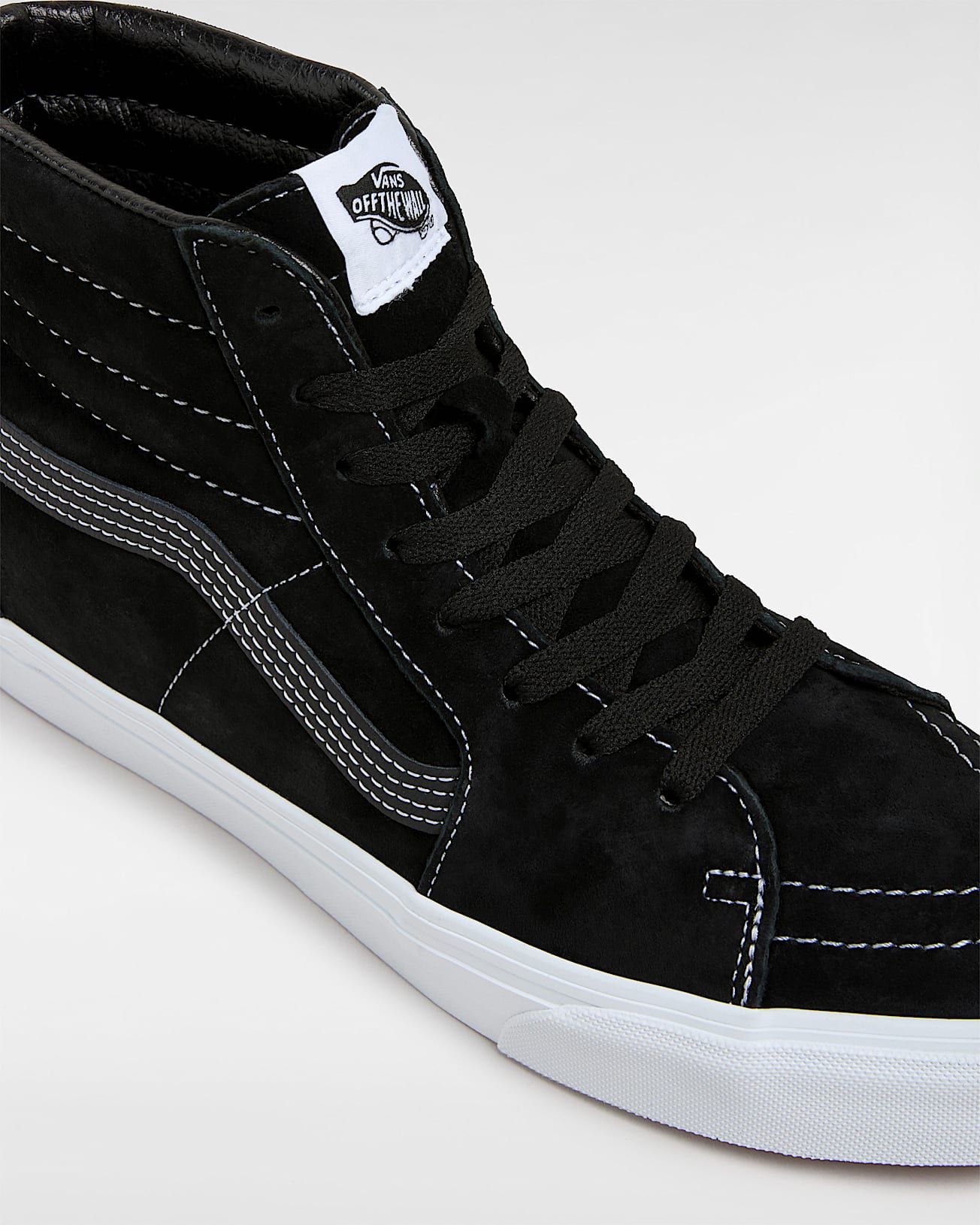 Sk8-Hi Pig Suede Shoes in Black| Vans UK