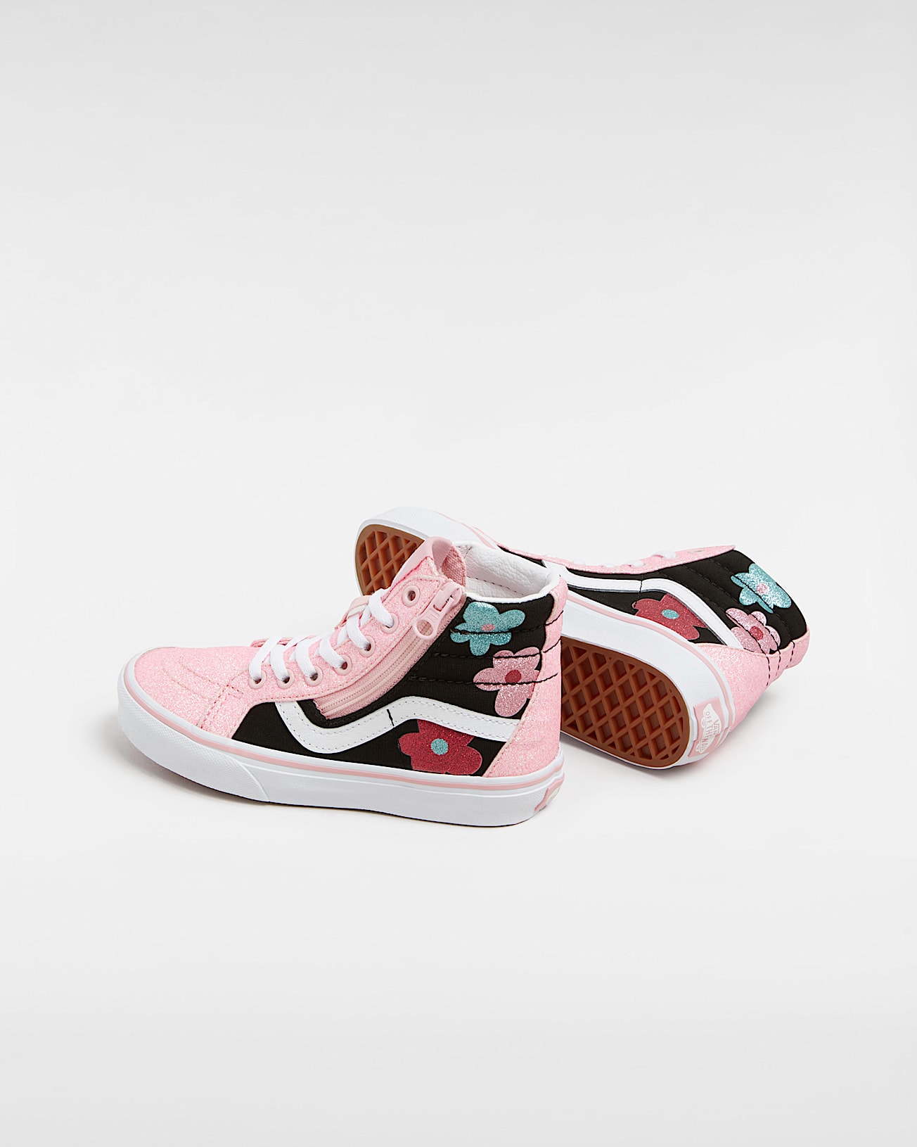 Kids Sk8-Hi Reissue Side Zip Glitter Shoes (4-8 years) in