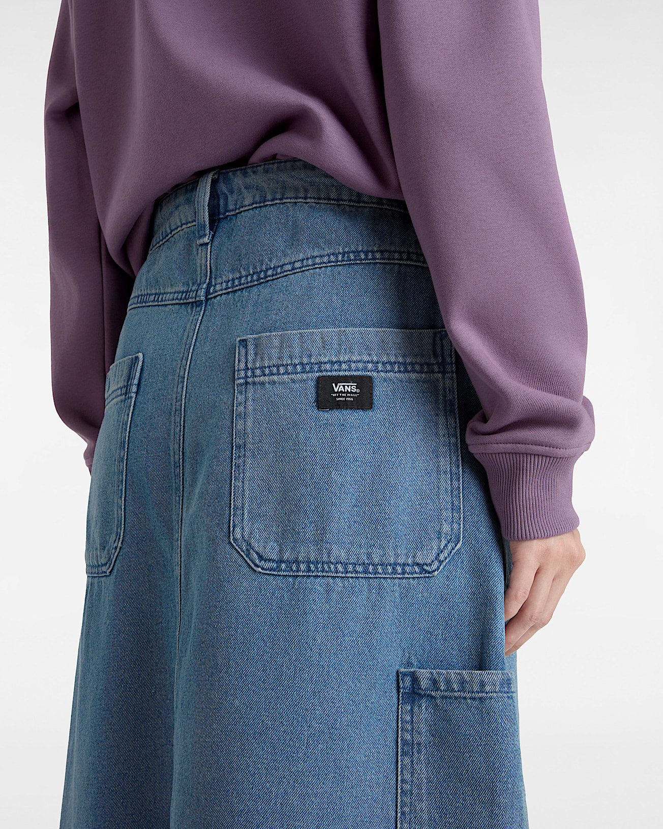 Falda en denim con diseño de carpintero Union Carpenter - 8
