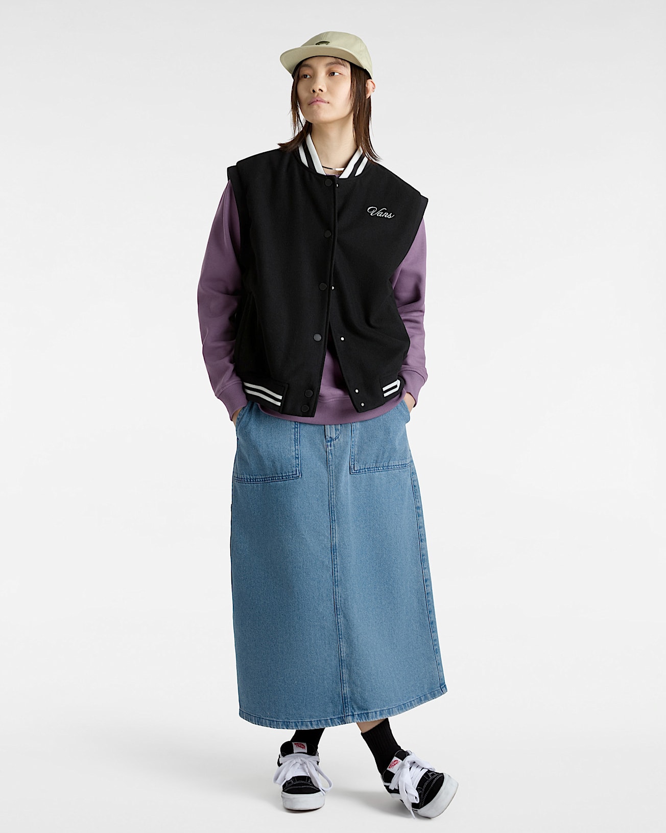Falda en denim con diseño de carpintero Union Carpenter - 5